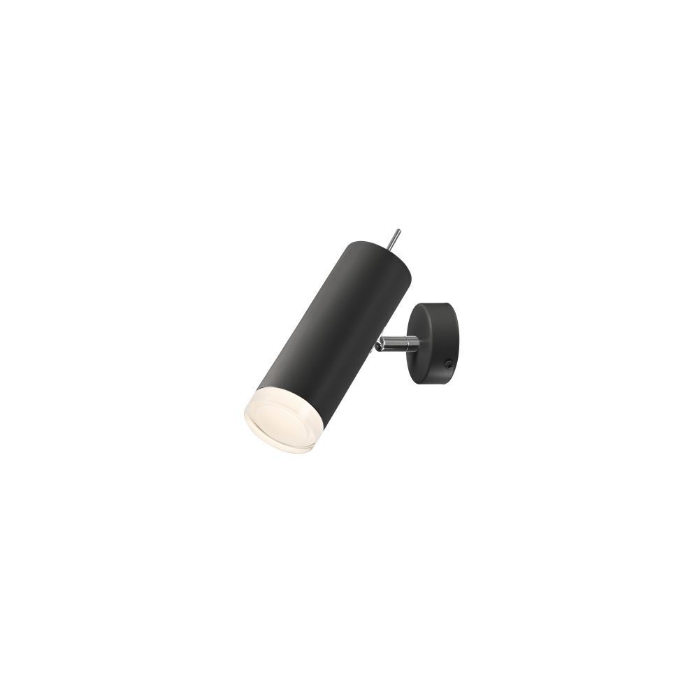 Spot à poser orientable noir aluminium rond