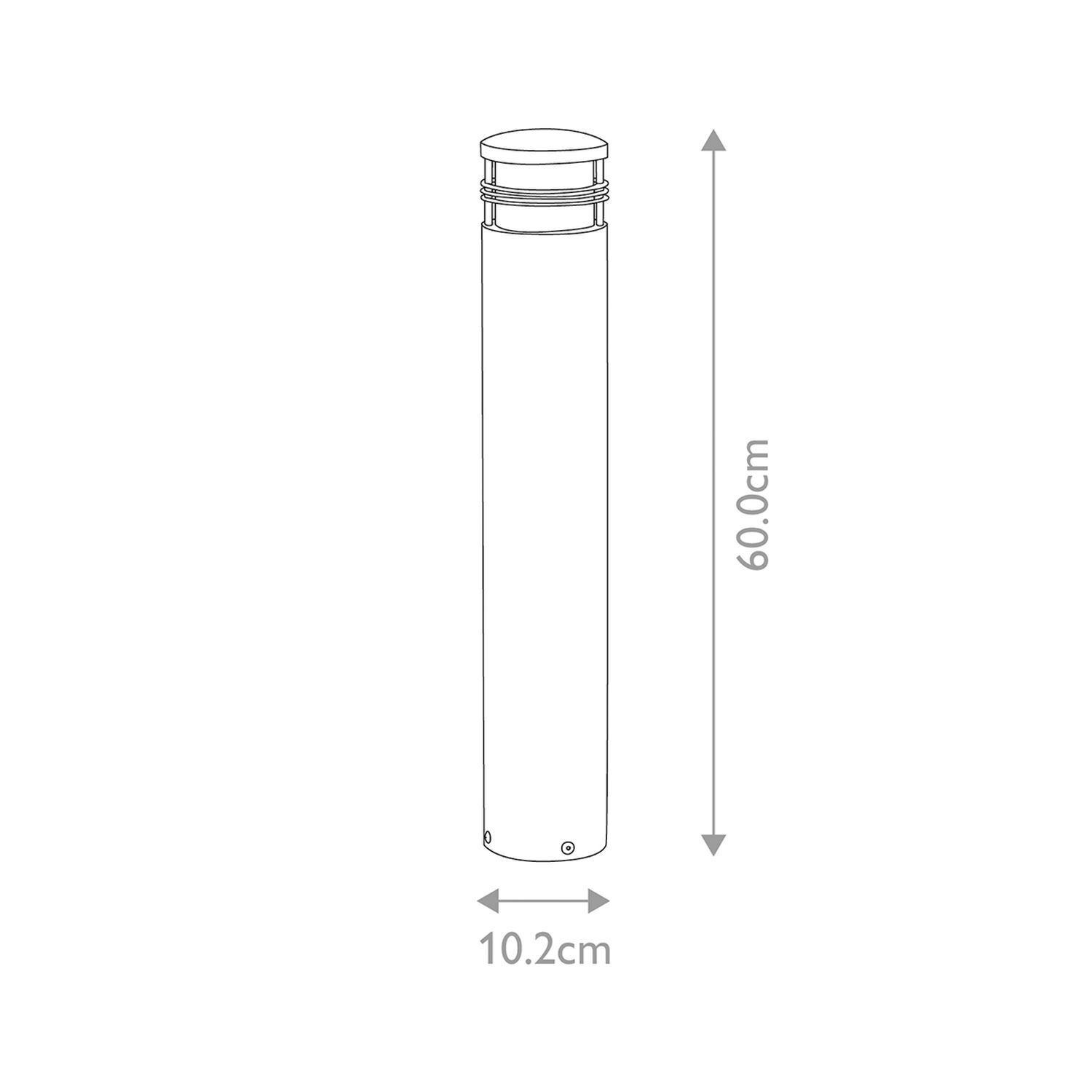 Borne d'éclairage en laiton véritable IP55 60 cm de haut Maritim