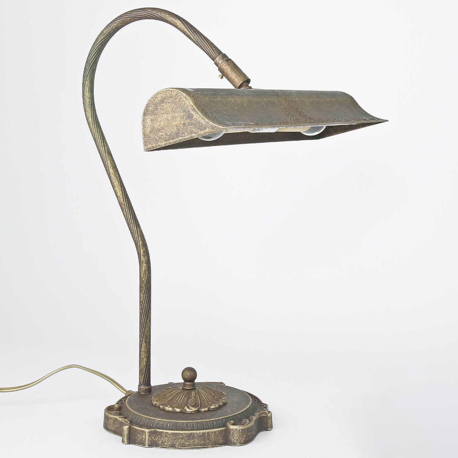 Lampe de table Bronze Clair en laiton véritable Premium