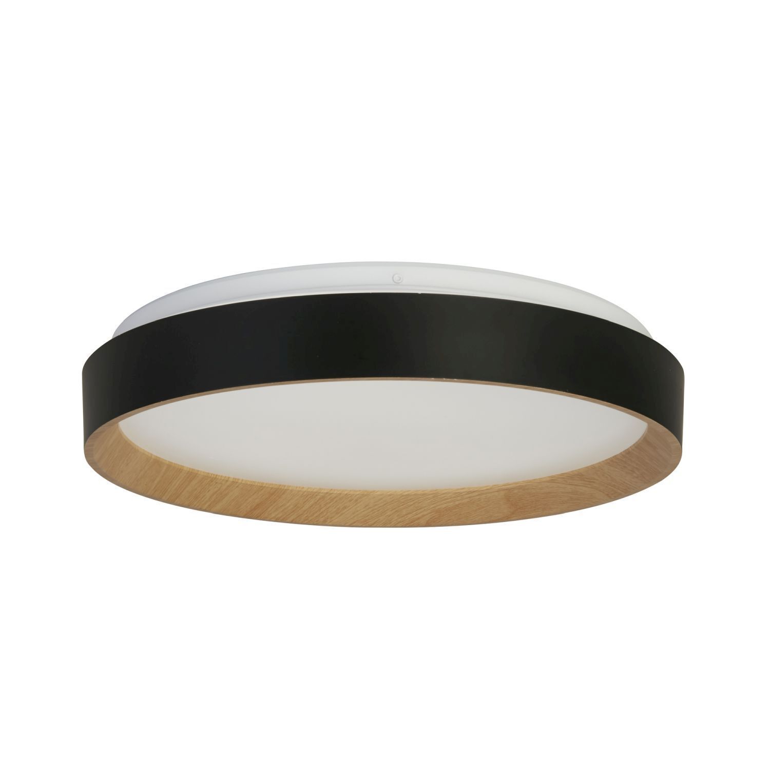 Lampe de plafonnier ronde LED métal avec télécommande à intensité variable