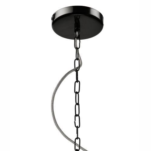 Noir Lampe suspendue Métal Design Table à manger