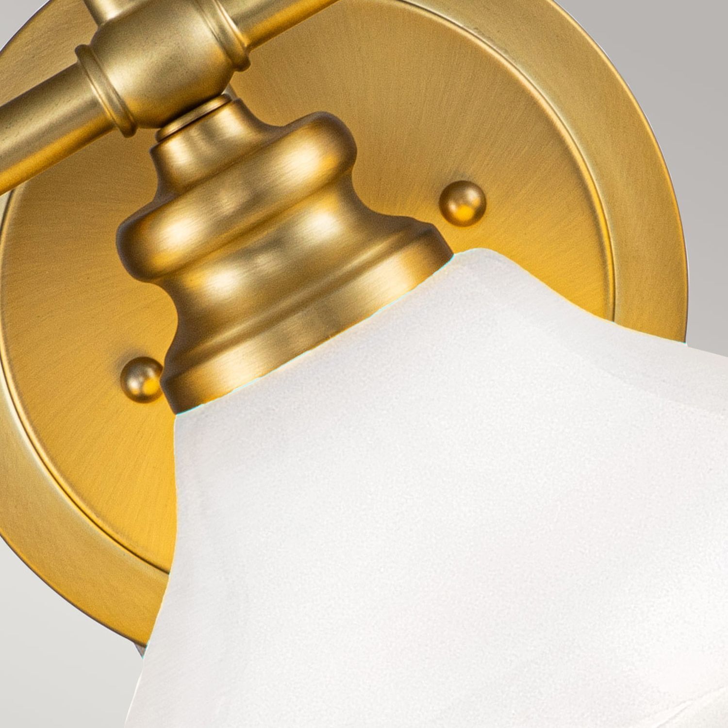Lampe de salle de bain LED G9 IP44 L : 61 cm laiton blanc