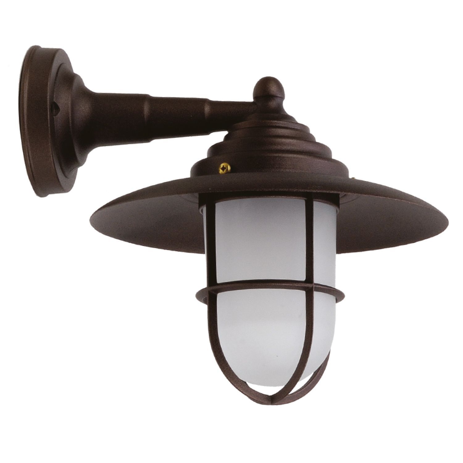 Applique extérieure laiton véritable verre L : 26 cm IP43 E27 Maritim