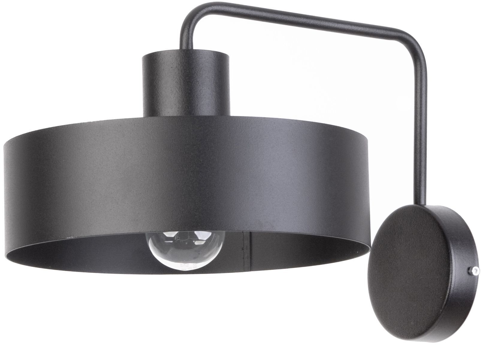 Applique noire métal E27 H:23 cm Design rétro