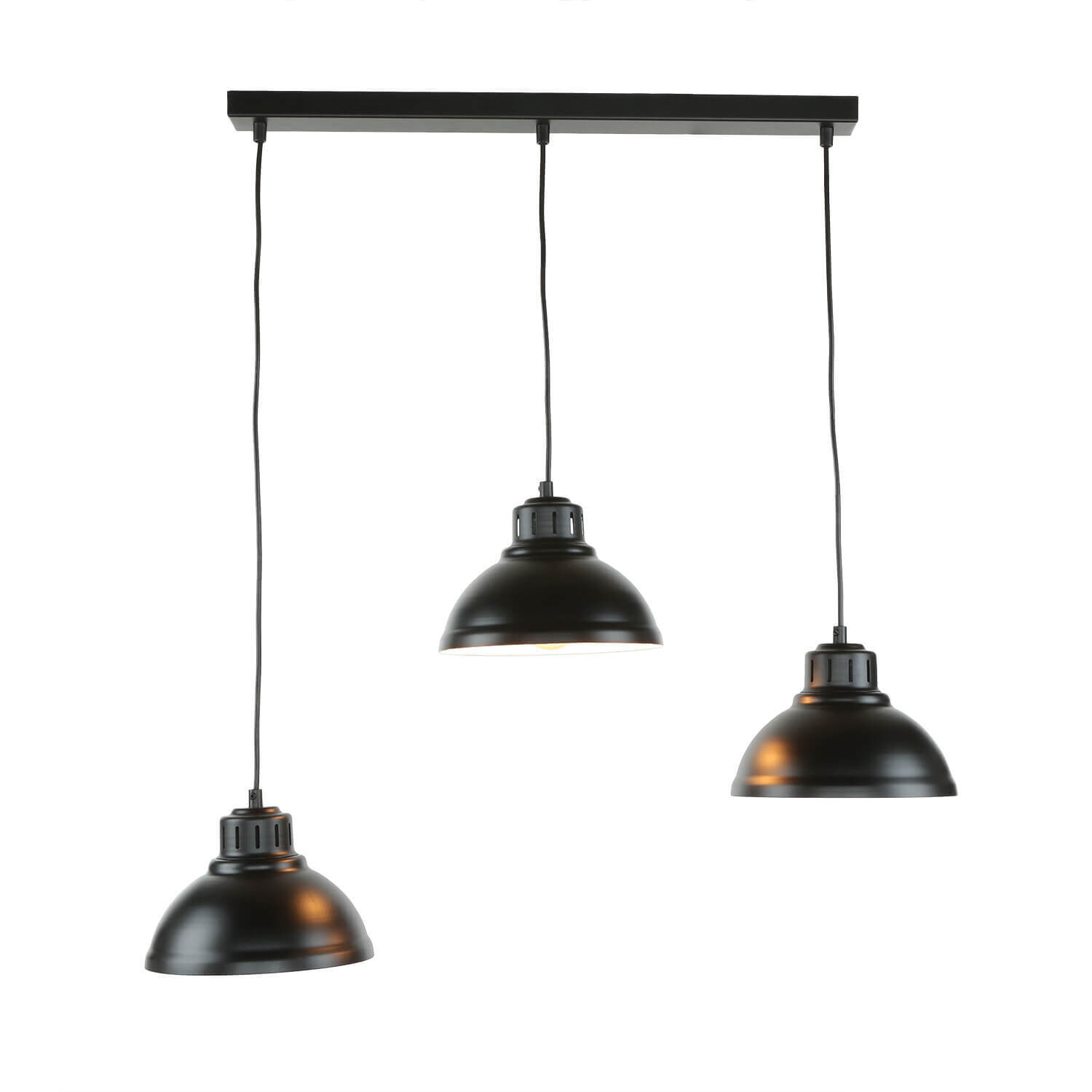Lampe à suspendre SVEN en noir 3-flmg