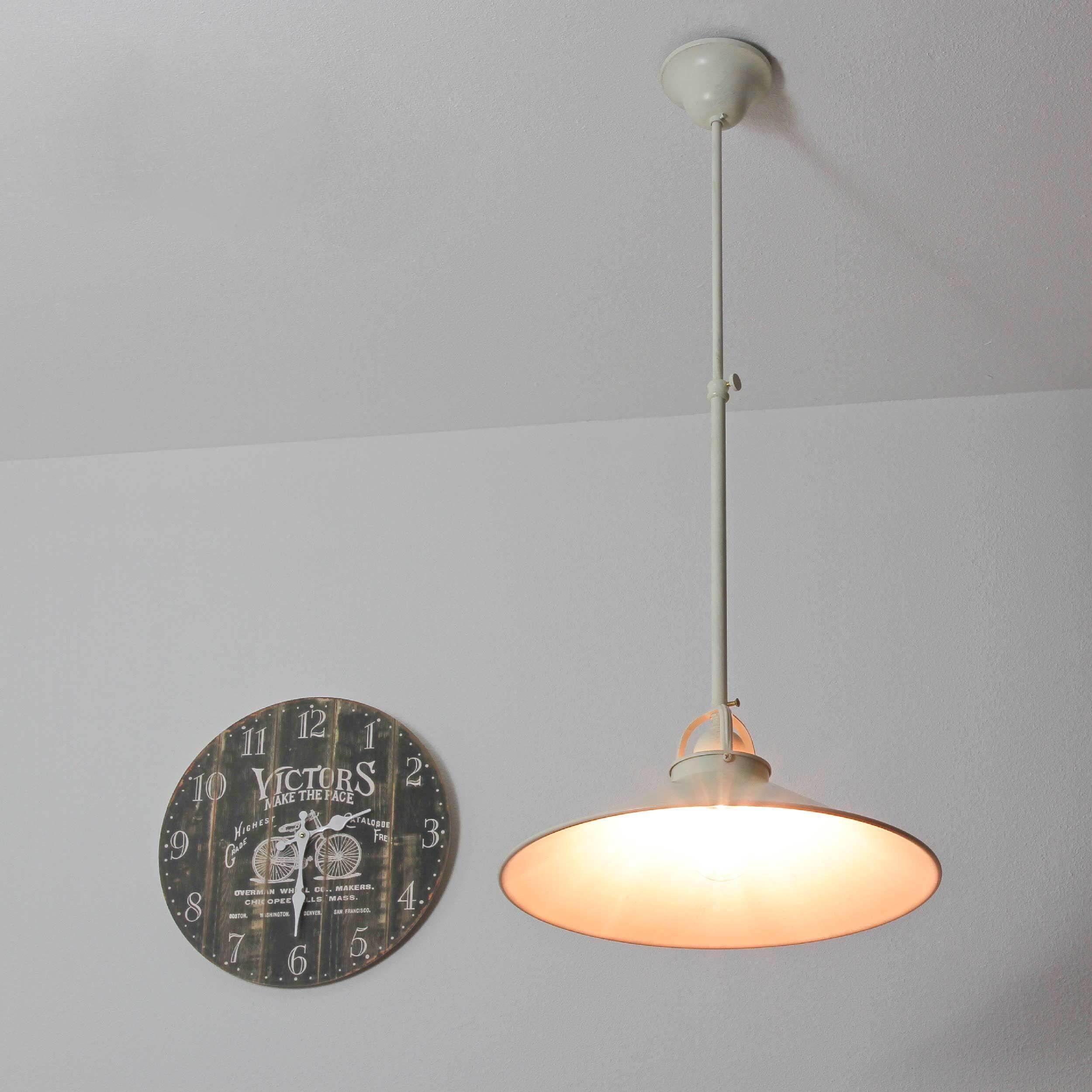 Deckenlampe Weiß Gold Shabby Chic aus Echt-Messing Lampe, Leuchte