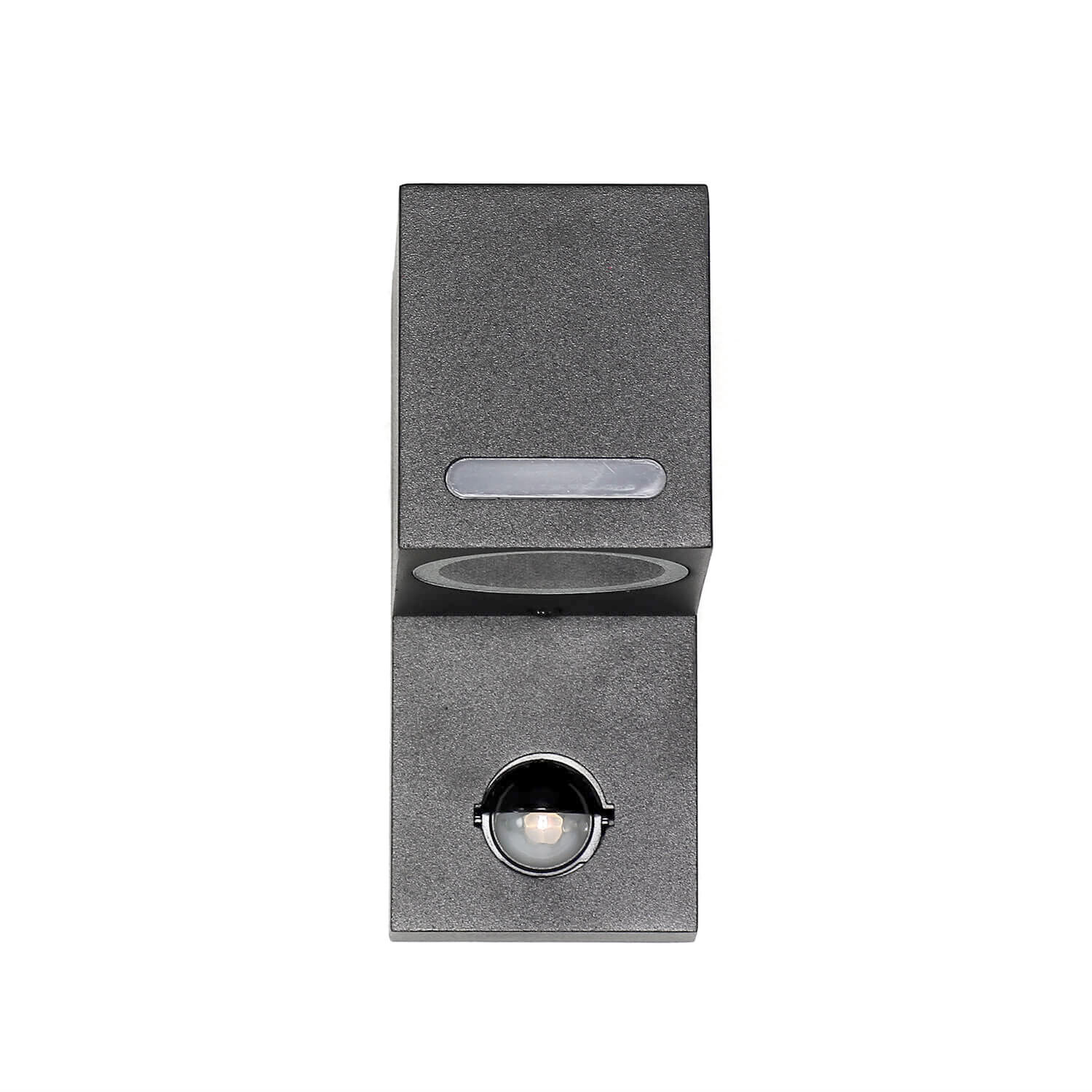 Moderne Außenwandleuchte mit Bewegungsmelder Grau AALBORG Postfach, Griff