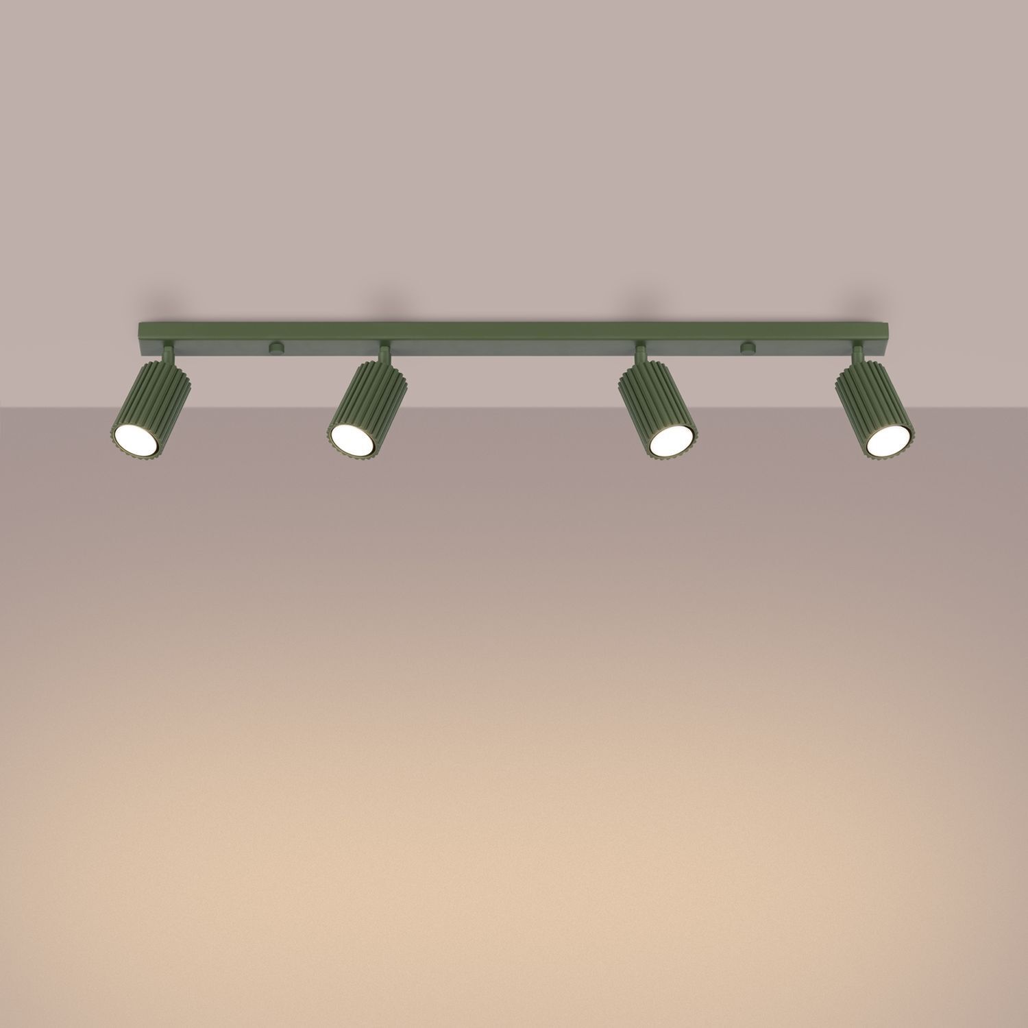 Spot de plafond Moderne GU10 4-flamme 81 cm de long en vert