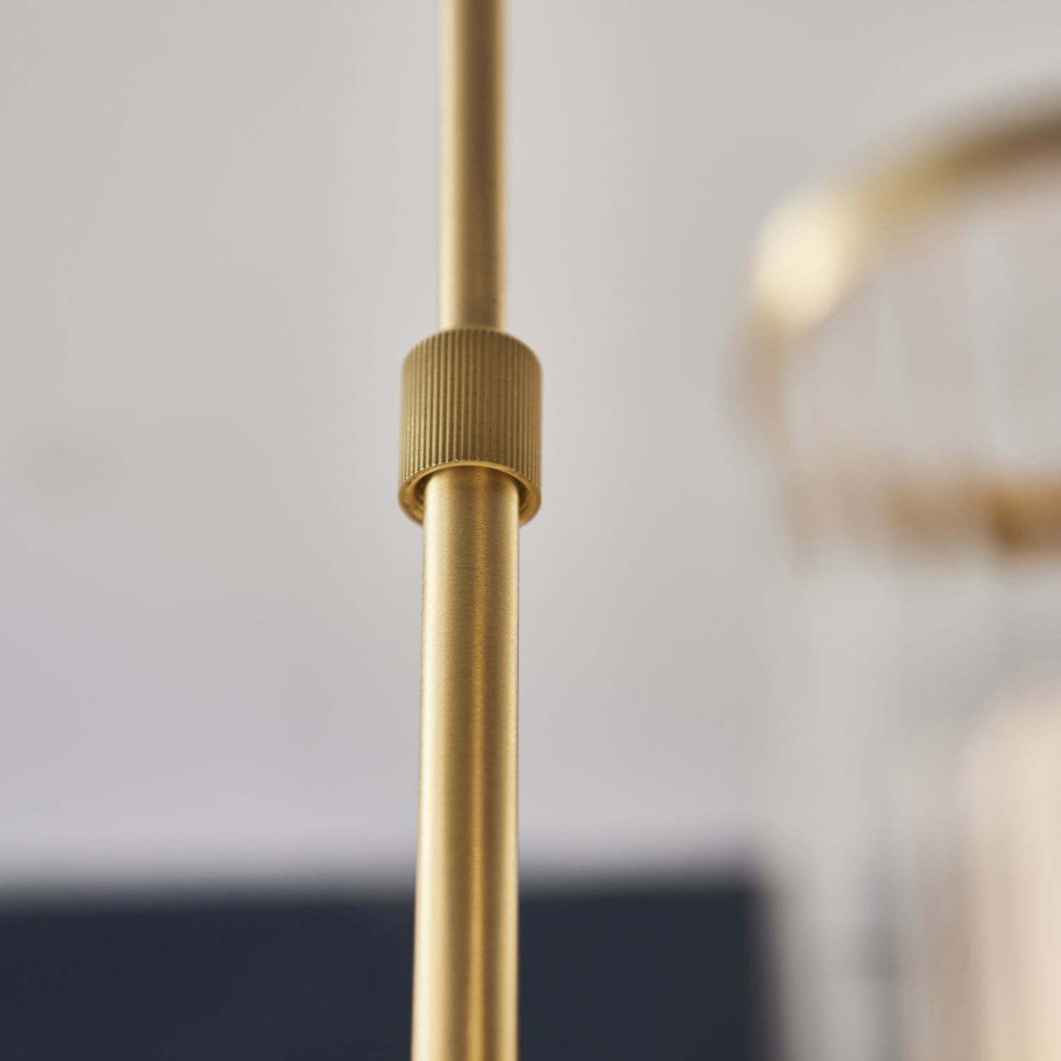 Lampe de plafonnier grande métal verre L : 73,5 cm en laiton pour 12x G9
