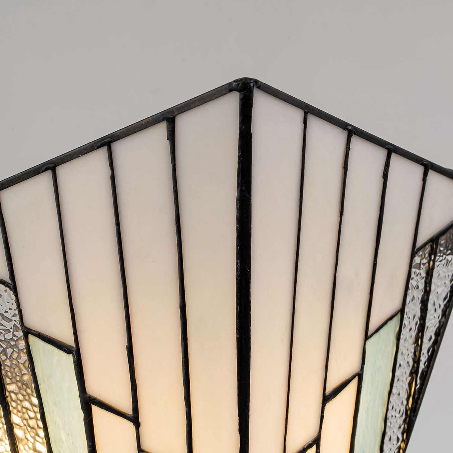 Wandleuchte Glas Metall Tiffany Stil B: 30,5 cm 2x E14 Lampe