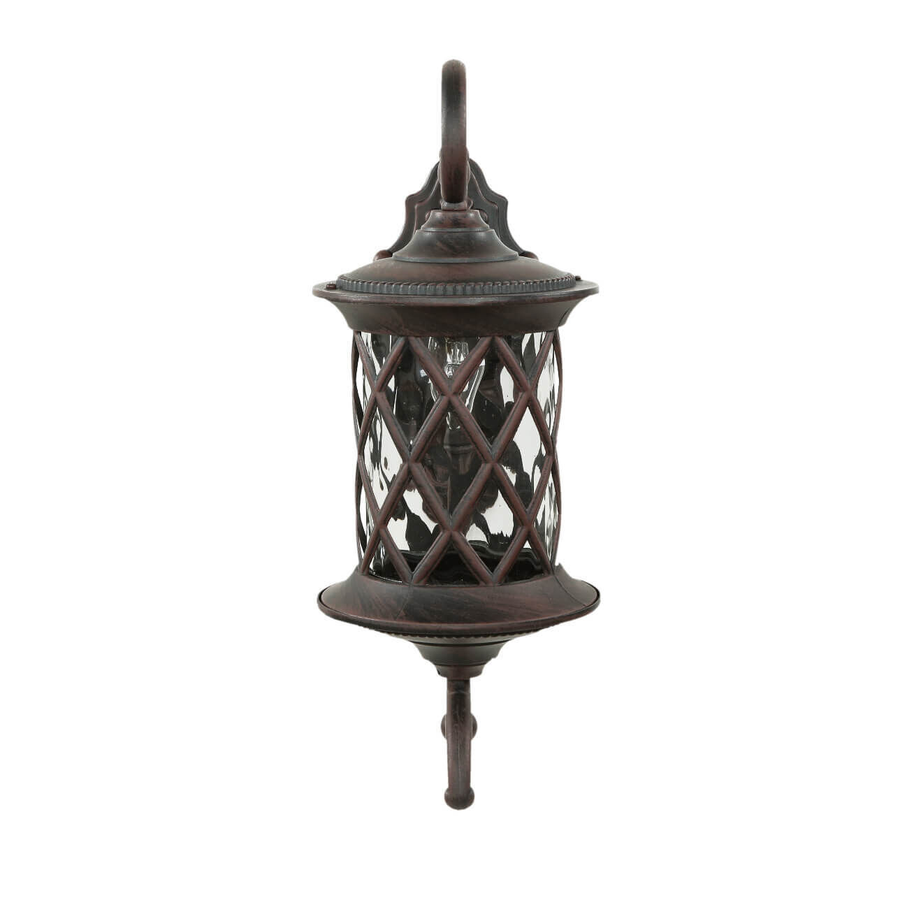 Rustikale Außen Wandleuchte Braun Antik E27 LANTERN Lampe, Bronze, Laterne
