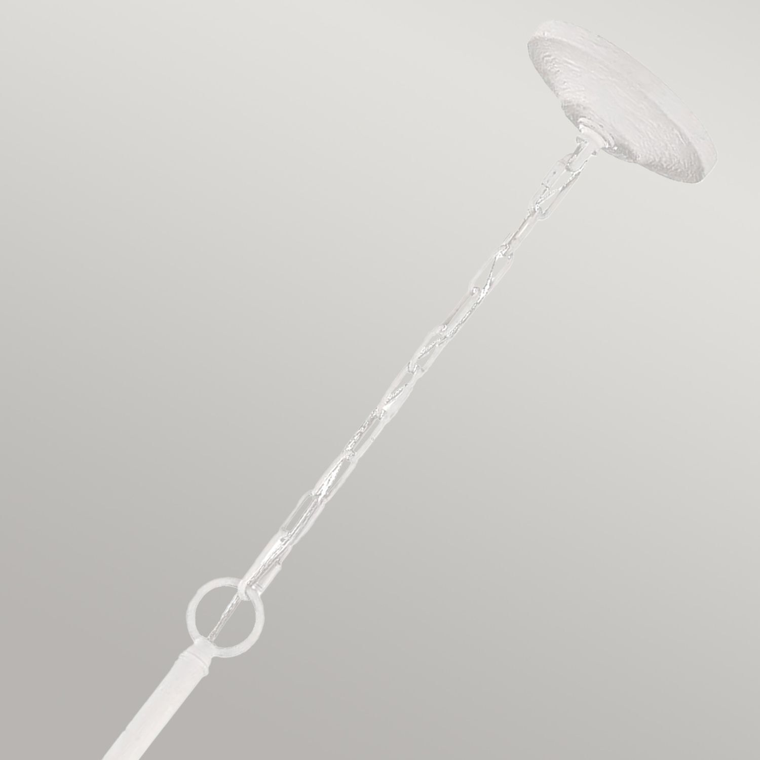 Lustre blanc en métal de 61 cm de large pour 4x E14 style campagnard Lustre blanc en métal de 61 cm de large pour 4x E14 style campagnard