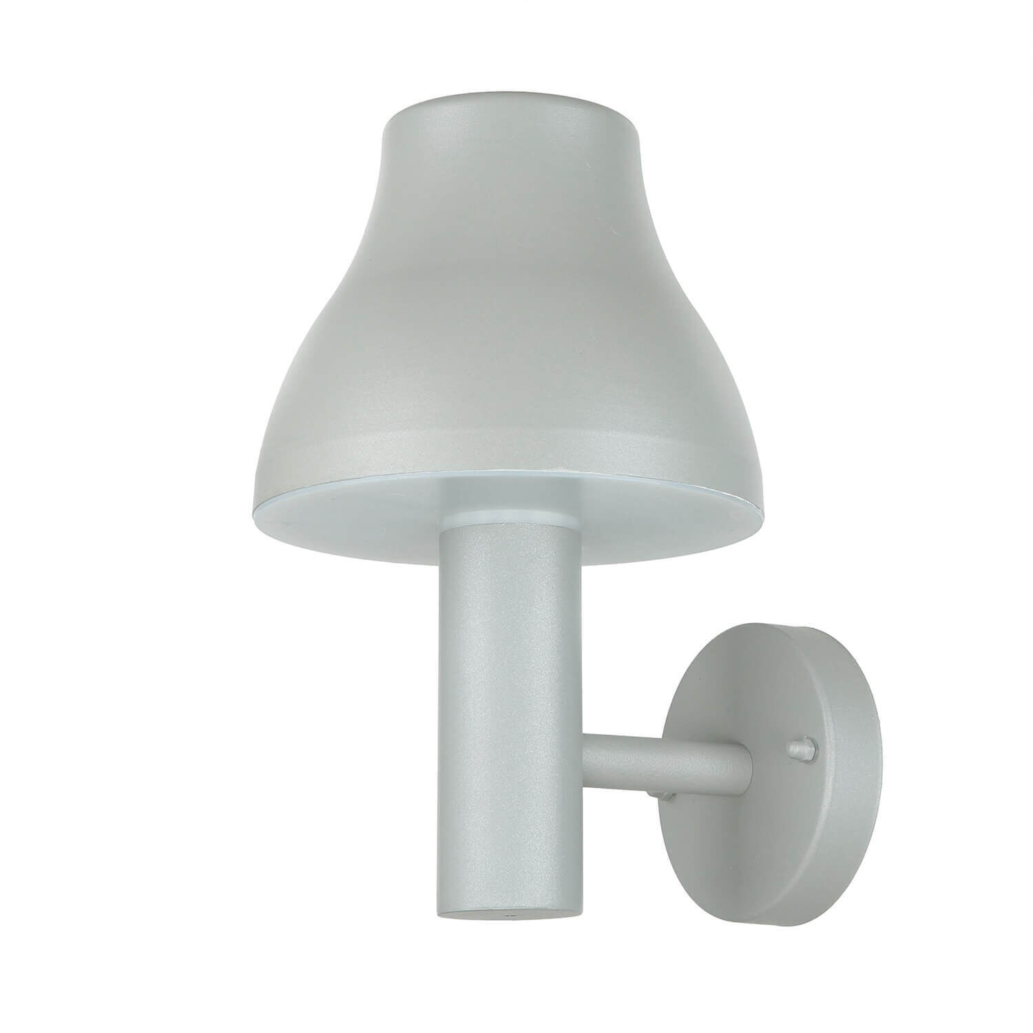 Lampe LED d'extérieur murale argentée IP44 680 lm 3000 K