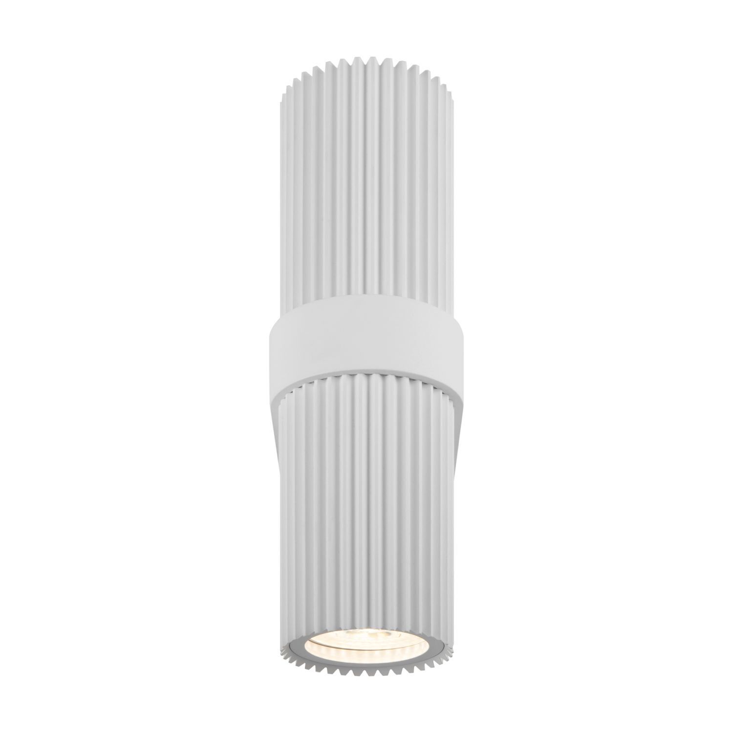 Applique murale aluminium GU10 Up Down hauteur 23 cm blanc
