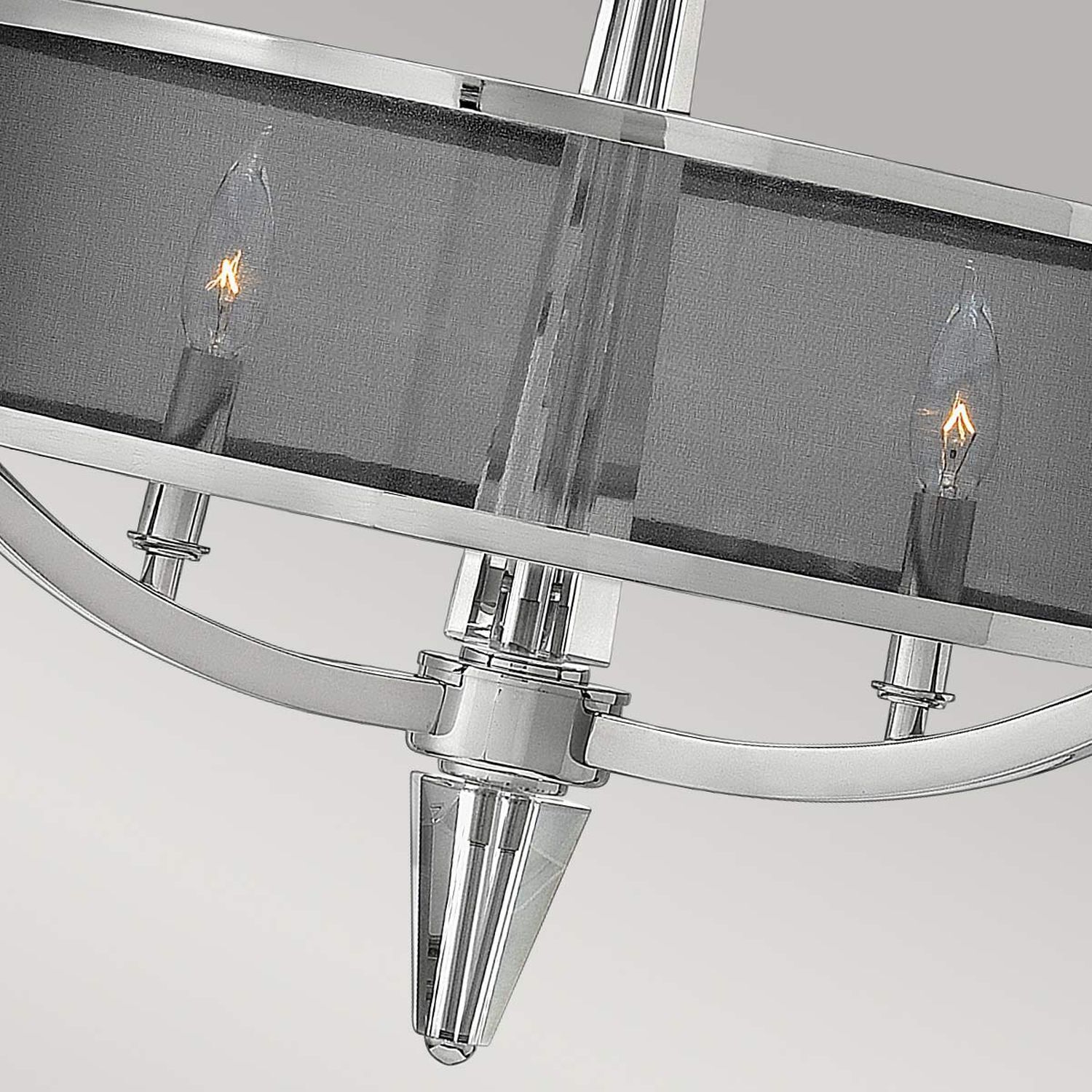 Lampe à suspendre métal tissu Ø 53,9 cm rond H : max. 374,9 cm XXL