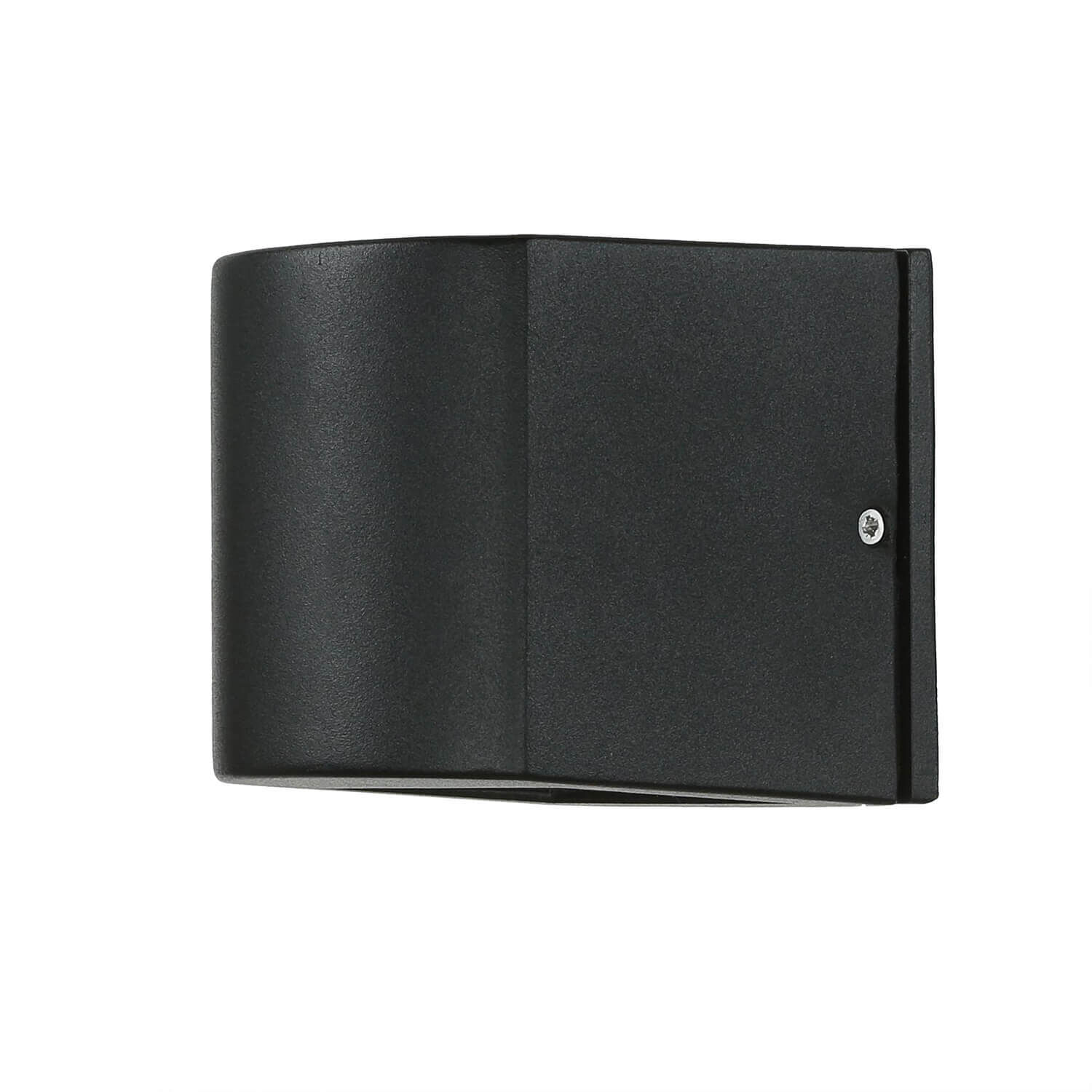 Außenleuchte Schwarz IP44 Up Down Aluminium Glas klein Geldbörse, Portemonnaie, Schwarz, Herrentasche, Klappdesign