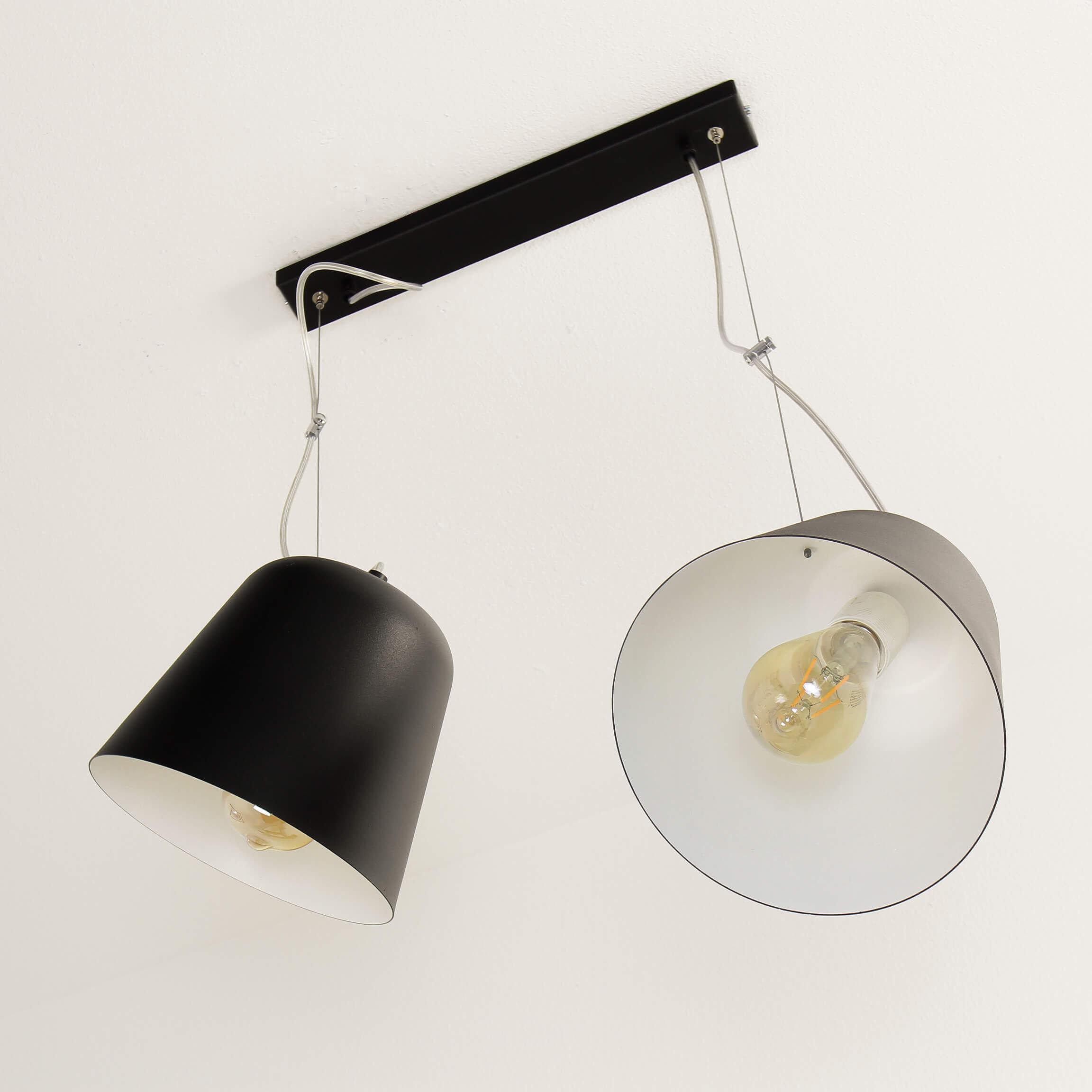 Suspension flexible Tiket ajustable Noir Lampe, Beleuchtung, Lampenschirm, Leuchte