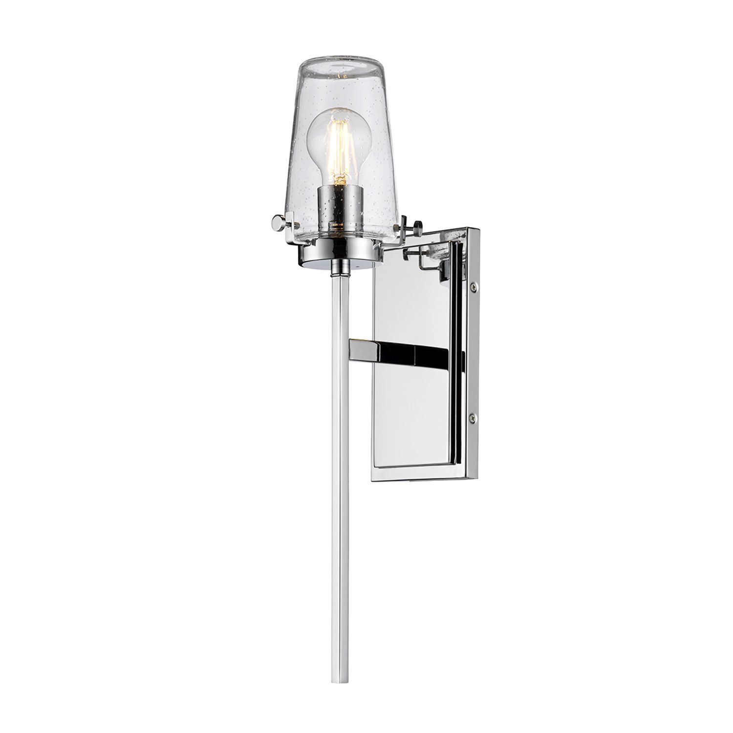 Applique salle de bain chrome 56 cm de haut E27 IP44