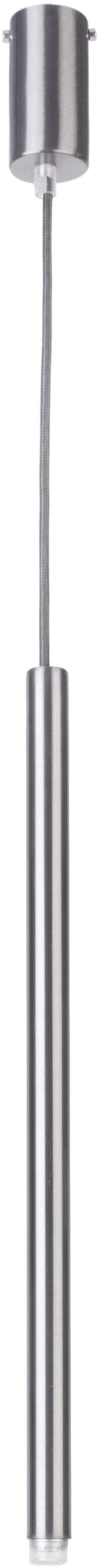 Lampe suspendue moderne argent Cylindre G9 Ø5 cm rond