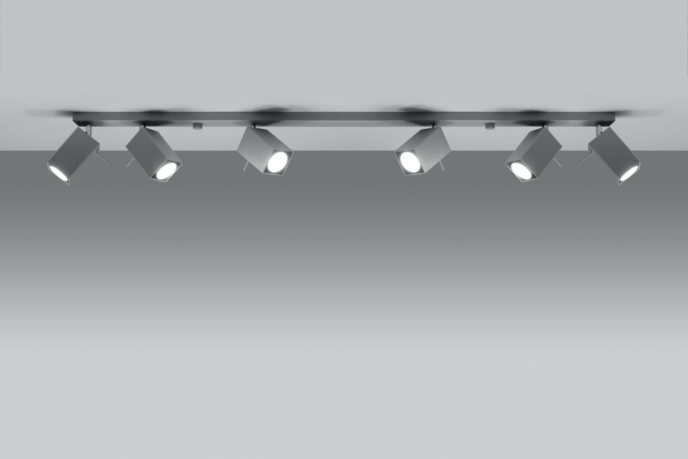 XXL Spot Spot FALERIA Gris 120 cm de long 6x GU10