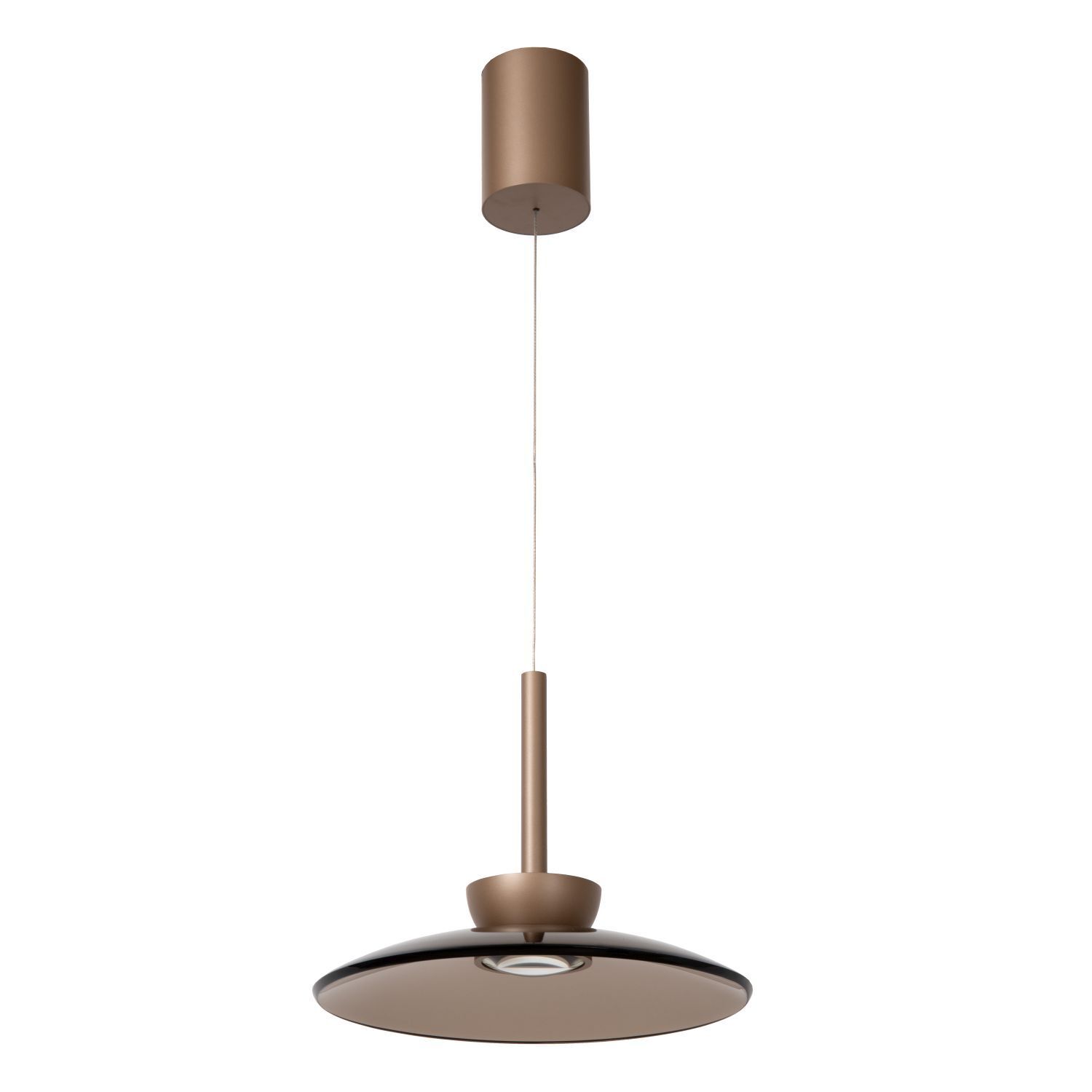 LED Hängelampe Glas 2700 K B:32 cm Bernstein edel Lampe