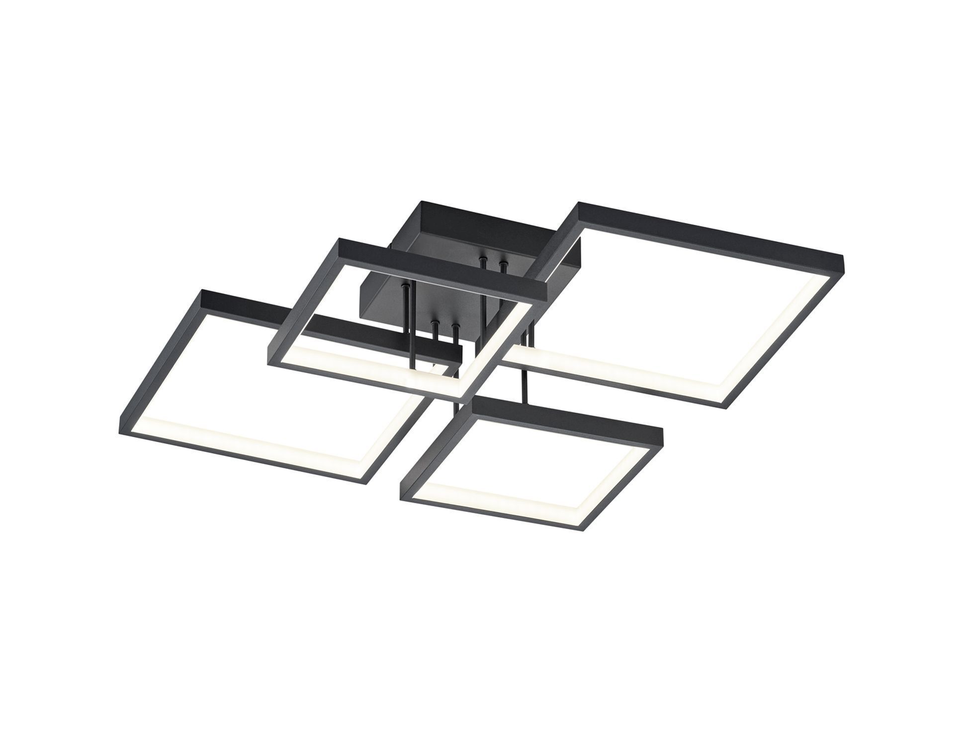 Lampe de plafonnier LED Noir Métal L:52,5 cm 24 W dimmable