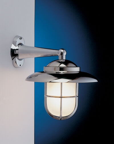 Applique murale extérieure chrome laiton IP43 Maritim Haus
