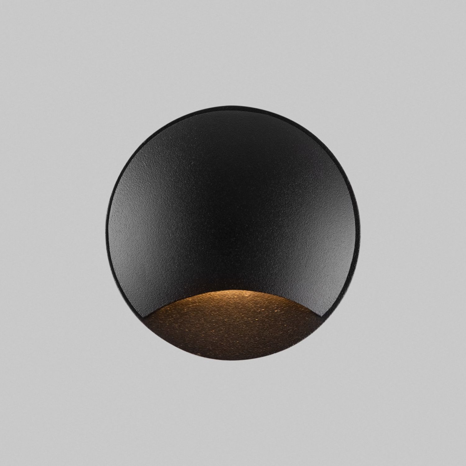 Luminaire LED encastré mural aluminium Ø 6,2 cm IP65 noir