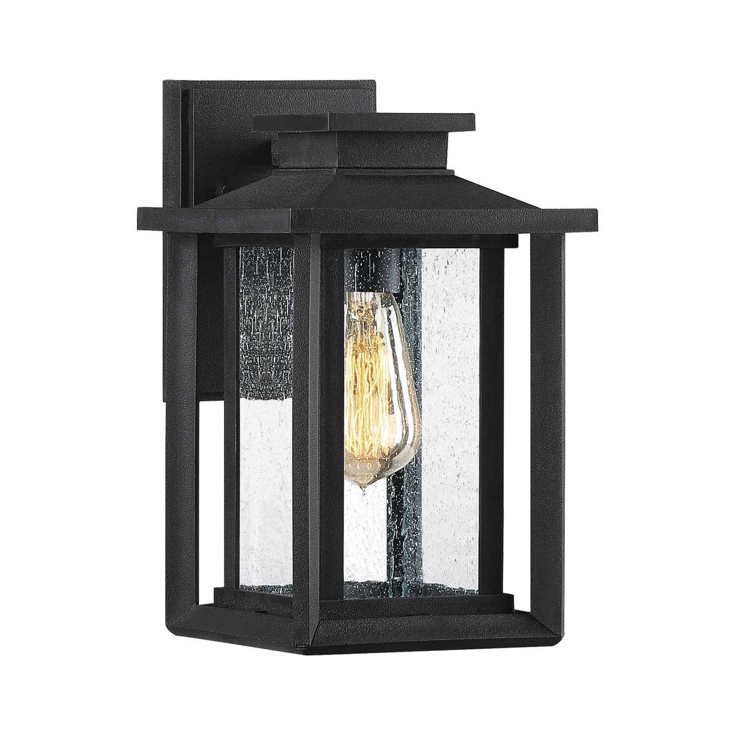 Lampe d'extérieur murale E27 IP44 28 cm de haut noir vintage