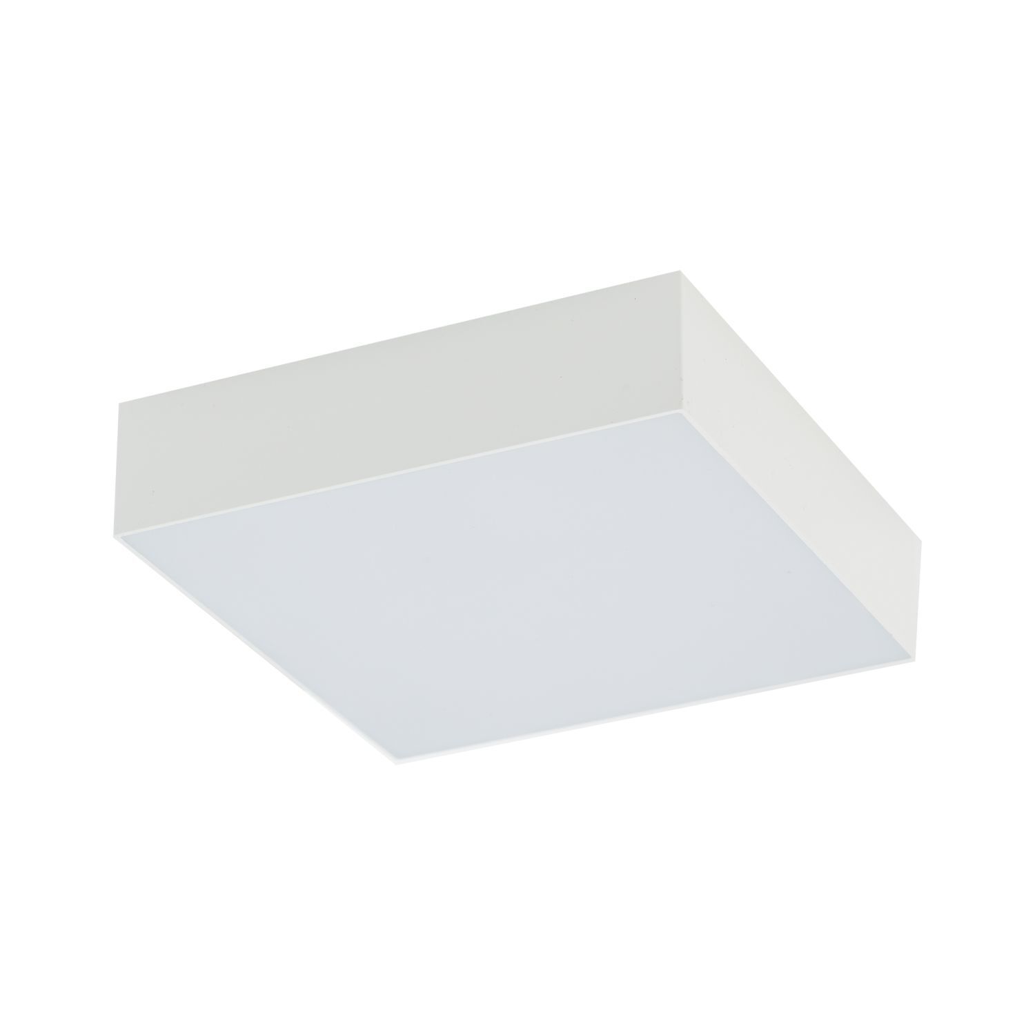 Plafonnier LED Blanc carré L : 16 cm 3000 K 1900 lm Moderne