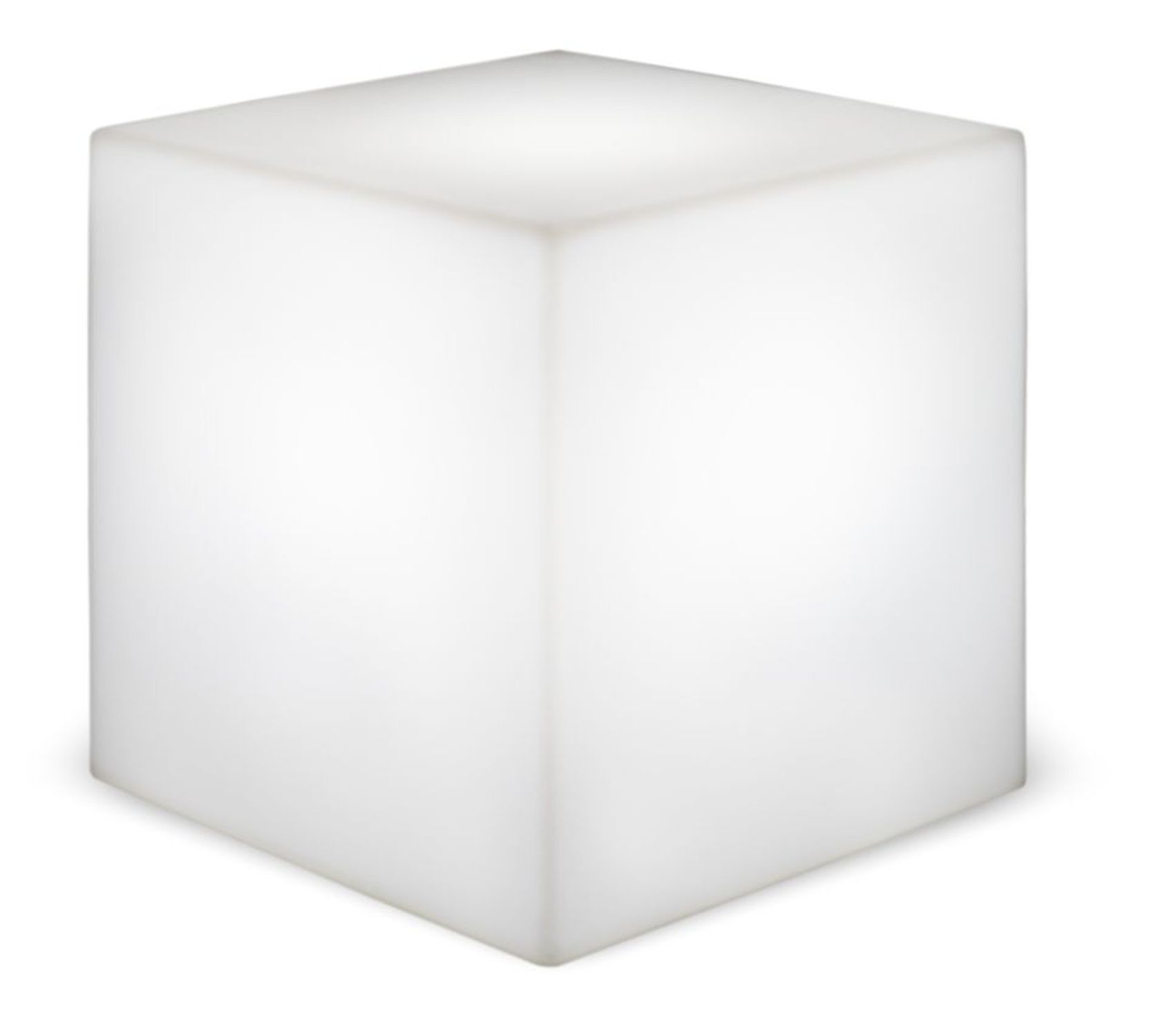 Cube lumineux extérieur câble fiche IP65 E27 LED 6500 K L : 20 cm