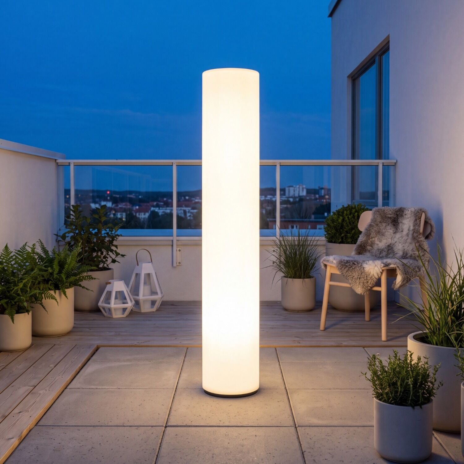 Terrassenleuchte, LED-Lampe, Upright Lamp, Outdoor lighting, tall floor lamp