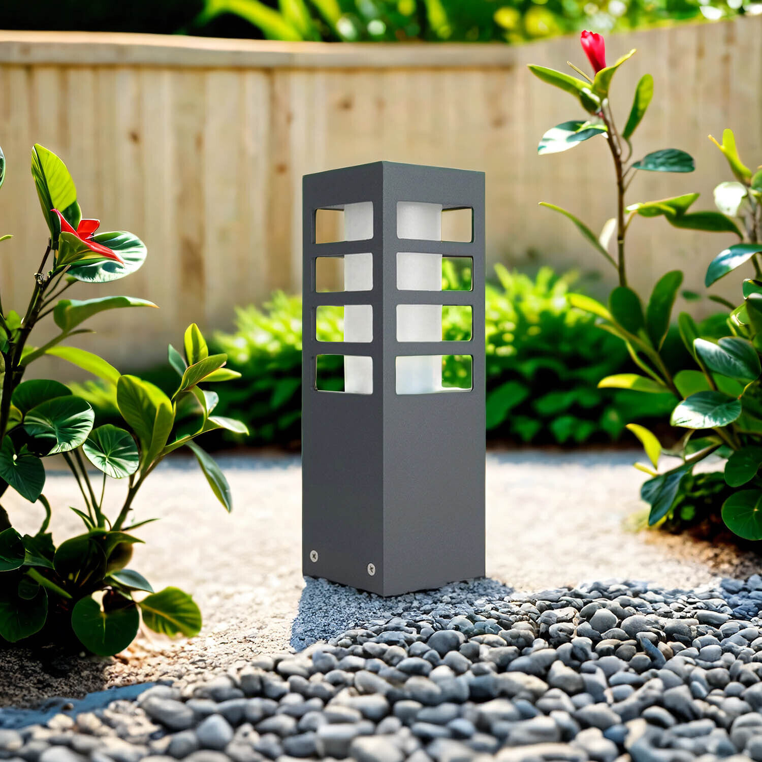 Luminaire de chemin Jardin Terrasse Anthracite 25cm petit