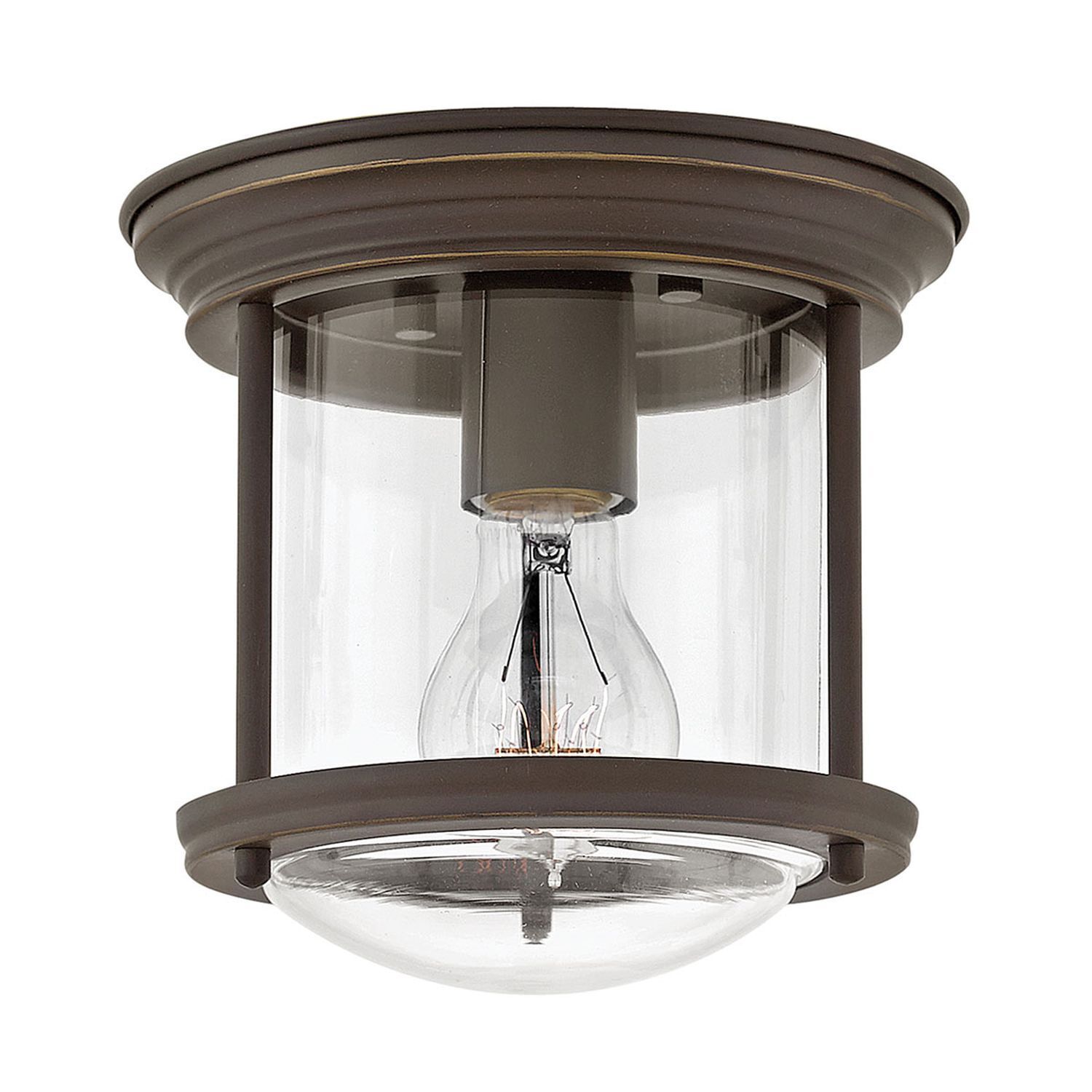 Plafonnier salle de bain verre métal E27 IP44 Ø 19,6 cm rond
