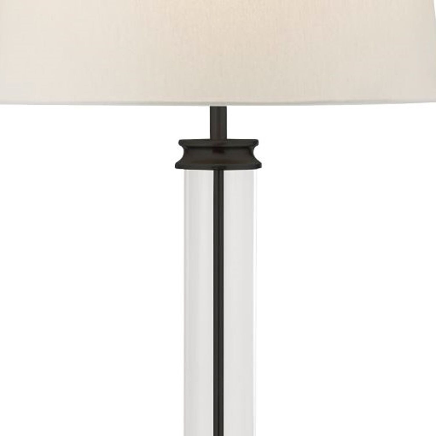 Lampadaire petit 156 cm noir blanc E27