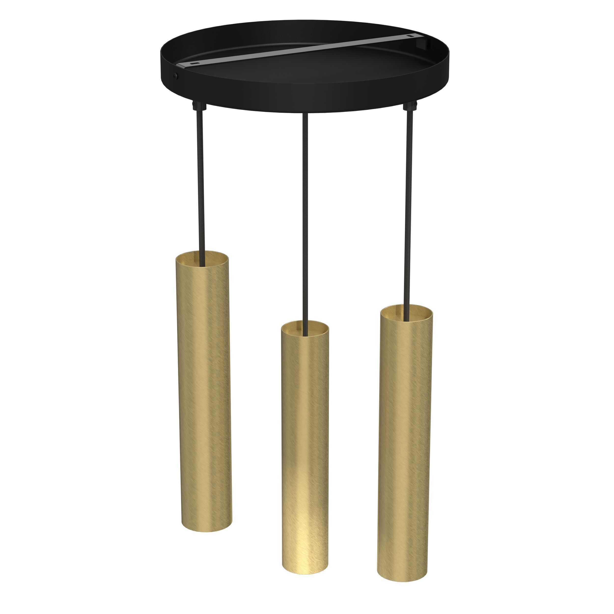 Lampe à suspendre Moderne laiton noir GU10 3-flamme