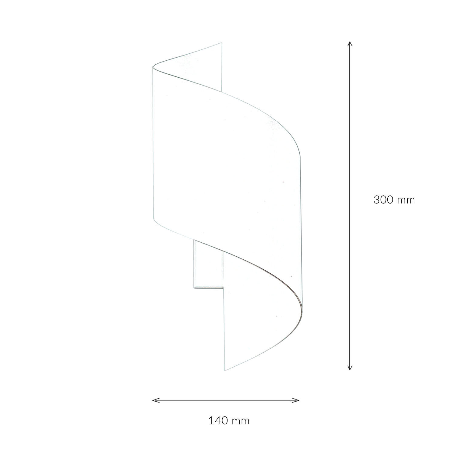 Applique murale stylée blanche métal design up down G9
