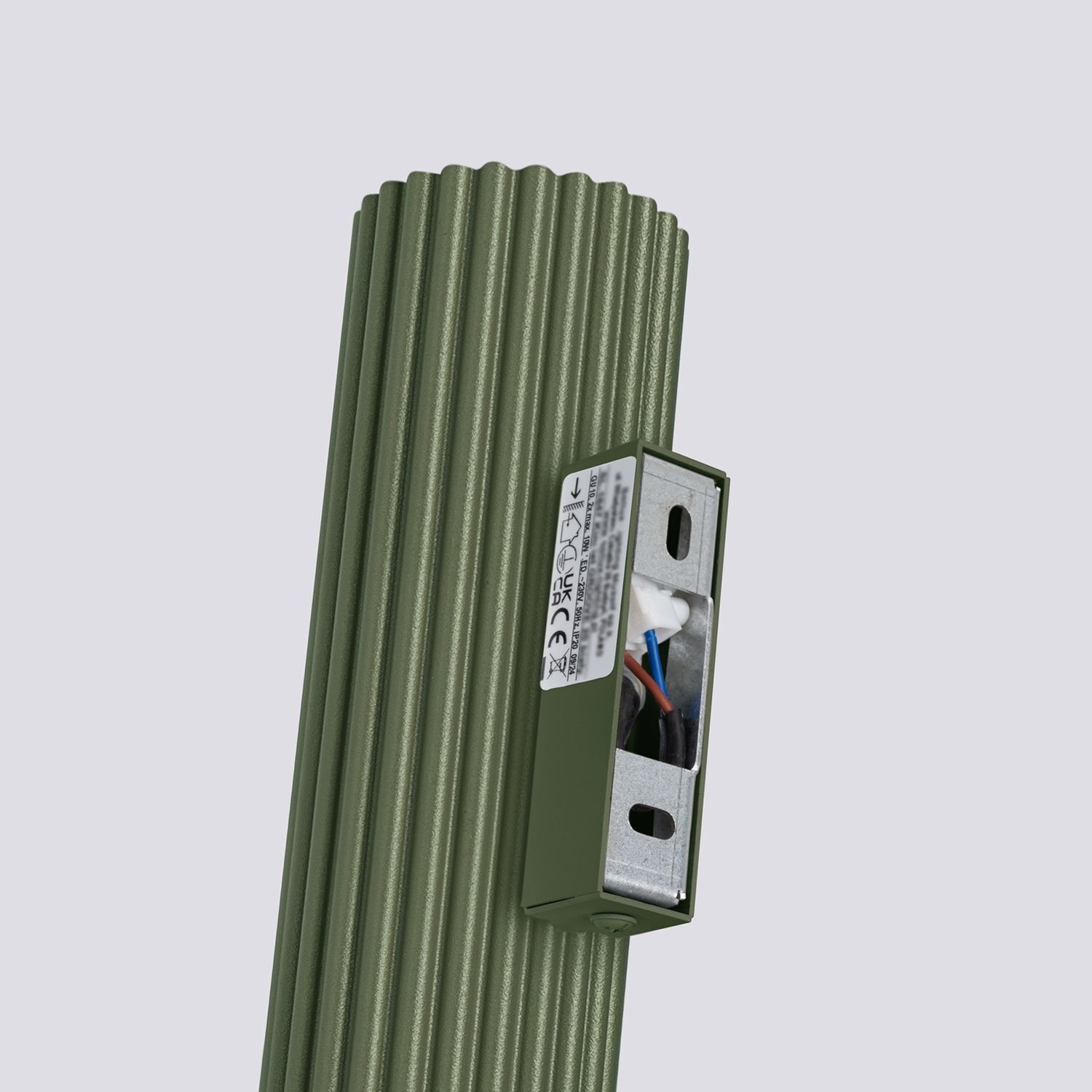 Applique Up Down Aluminium H : 30 cm Vert GU10 2 flammes