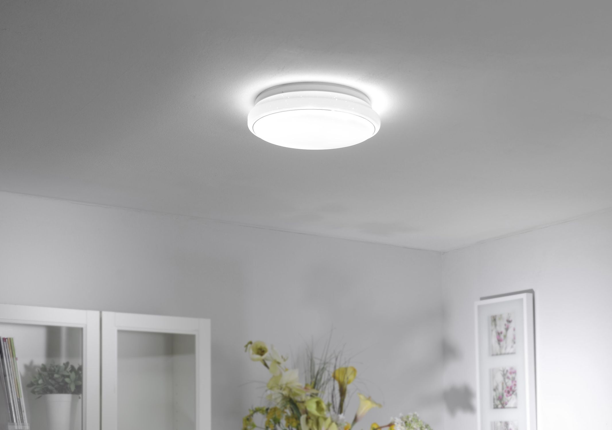 Plafonnier LED Ciel de nuit Timer Ø35 cm 3000-5000 K Deckenleuchte, Lampe, Leuchte