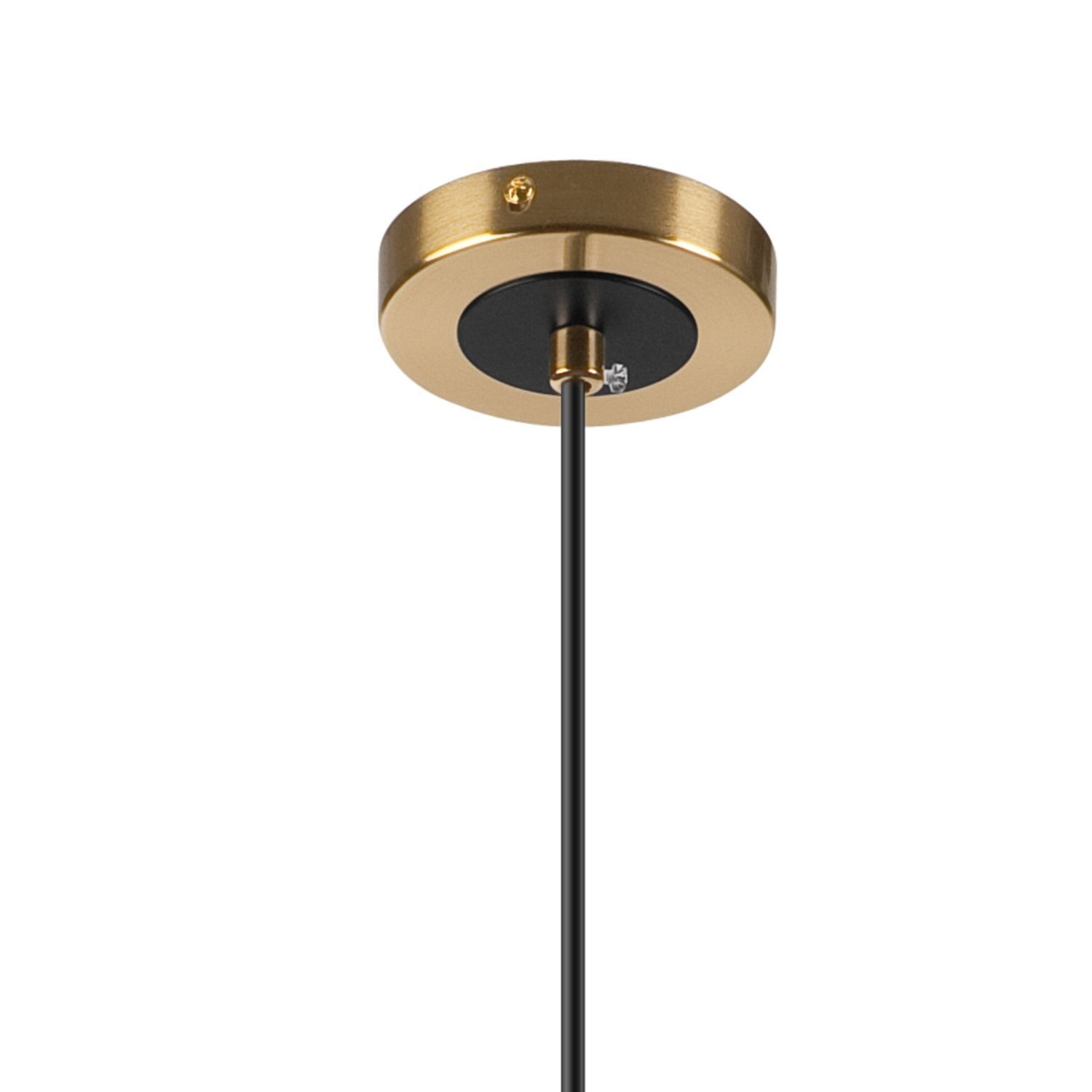 Lampe à suspendre sphère verre en métal doré G9 Ø15 cm rond