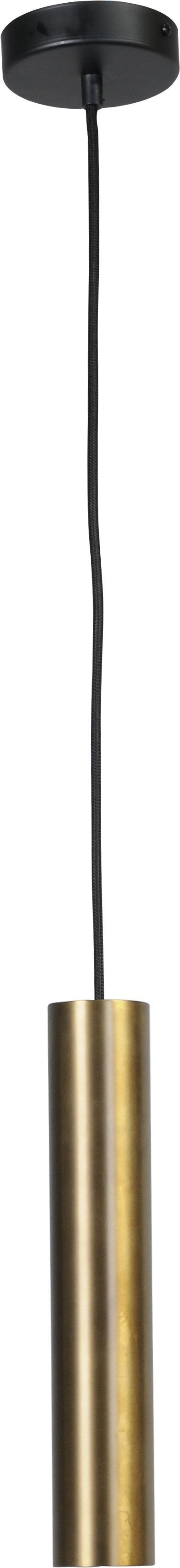 Lampe à suspendre laiton noir Ø5,4cm cylindre table à manger