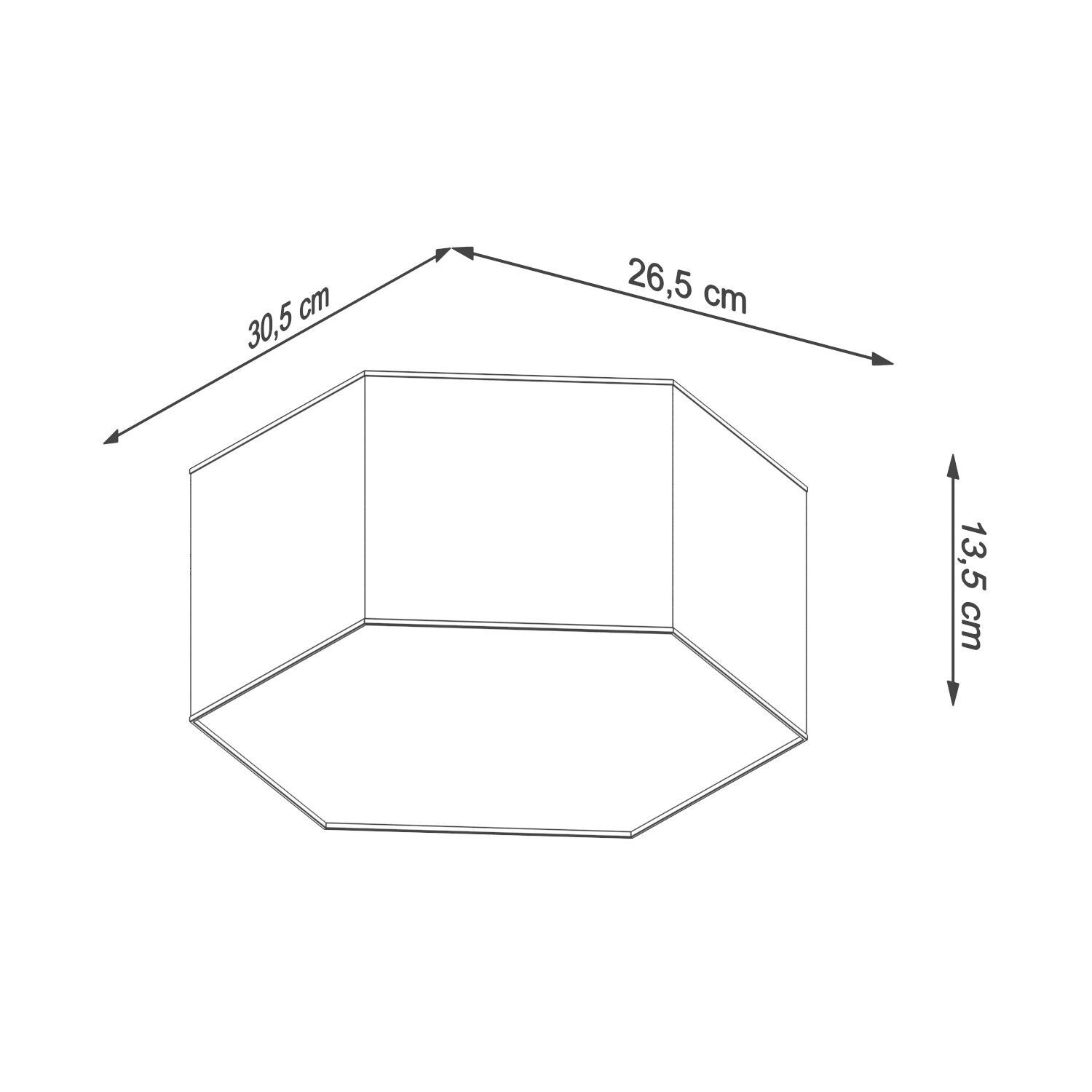 Plafonnier blanc 30,5 cm de long pour 2x E27 faible éblouissement