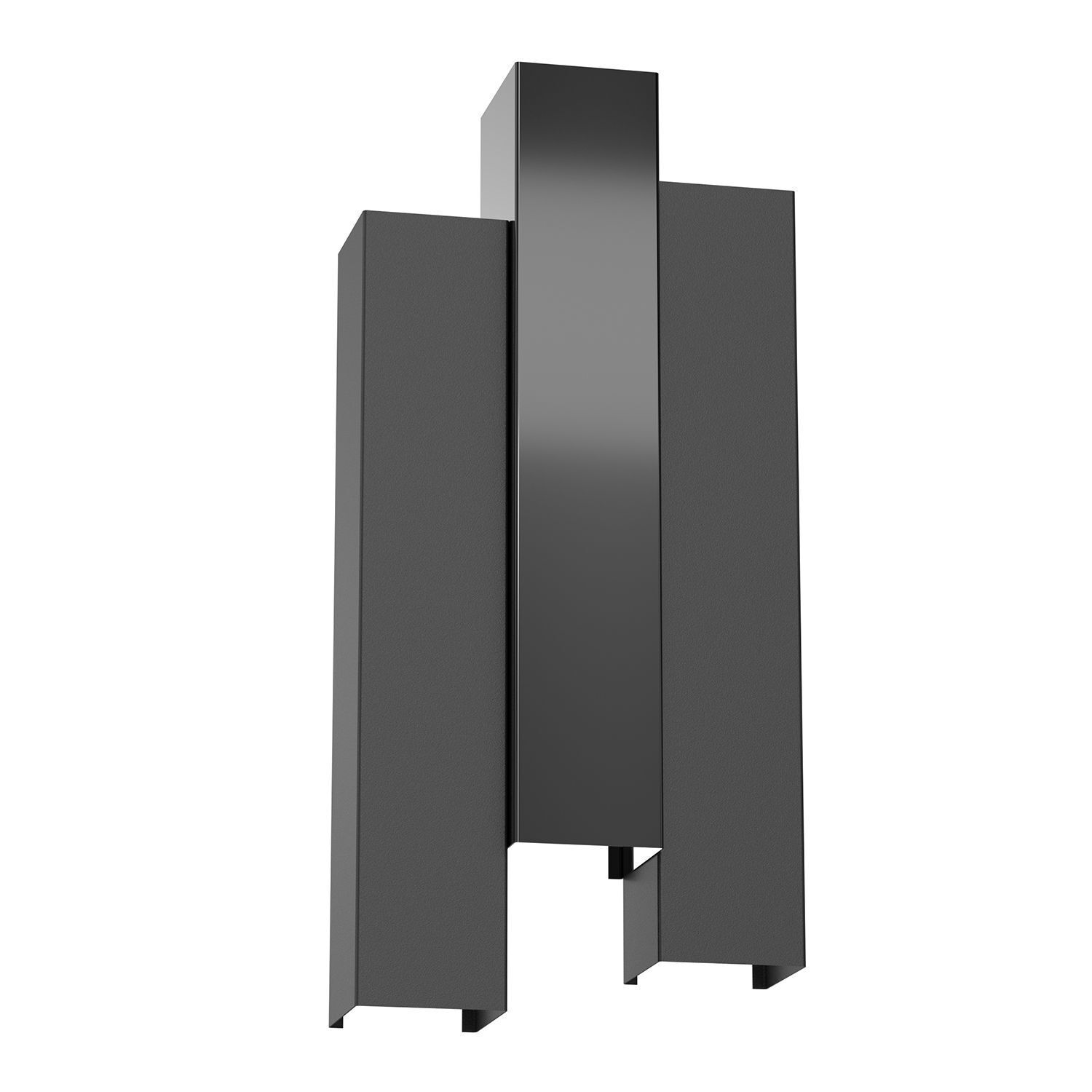 Applique Métal Noir H:72 cm GU10 lumière indirecte