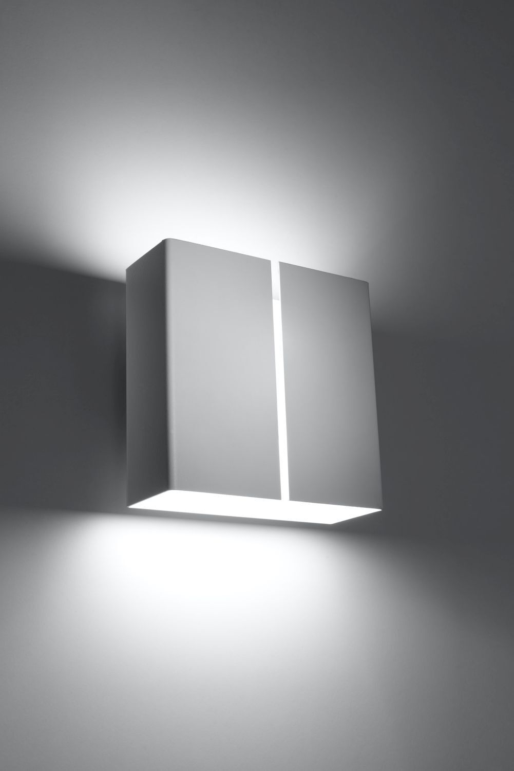 Applique blanche métal angulaire Up Down 2x G9 décoratif