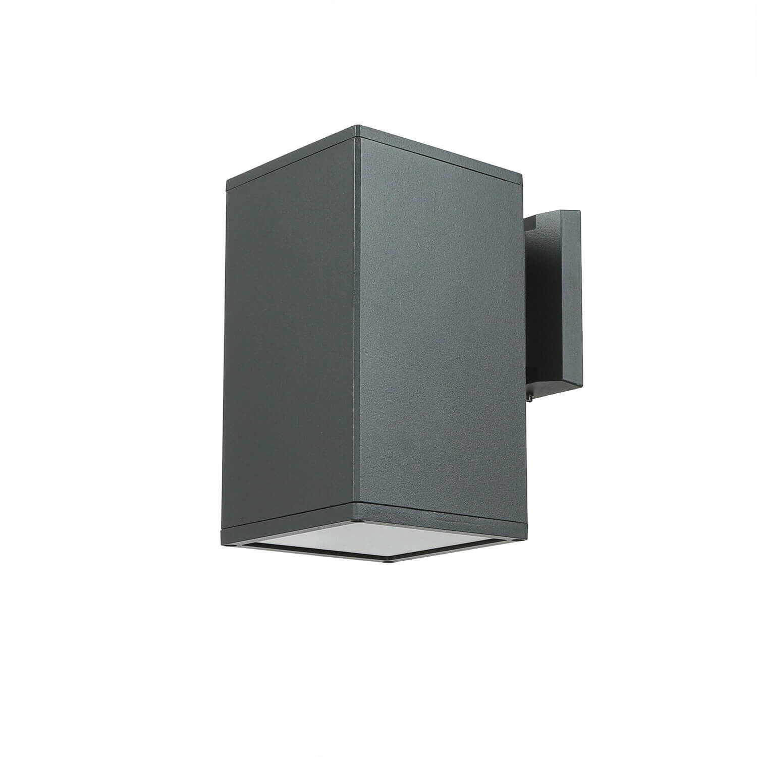 Lampe d'extérieur carrée Anthracite IP54 H:20 cm E27