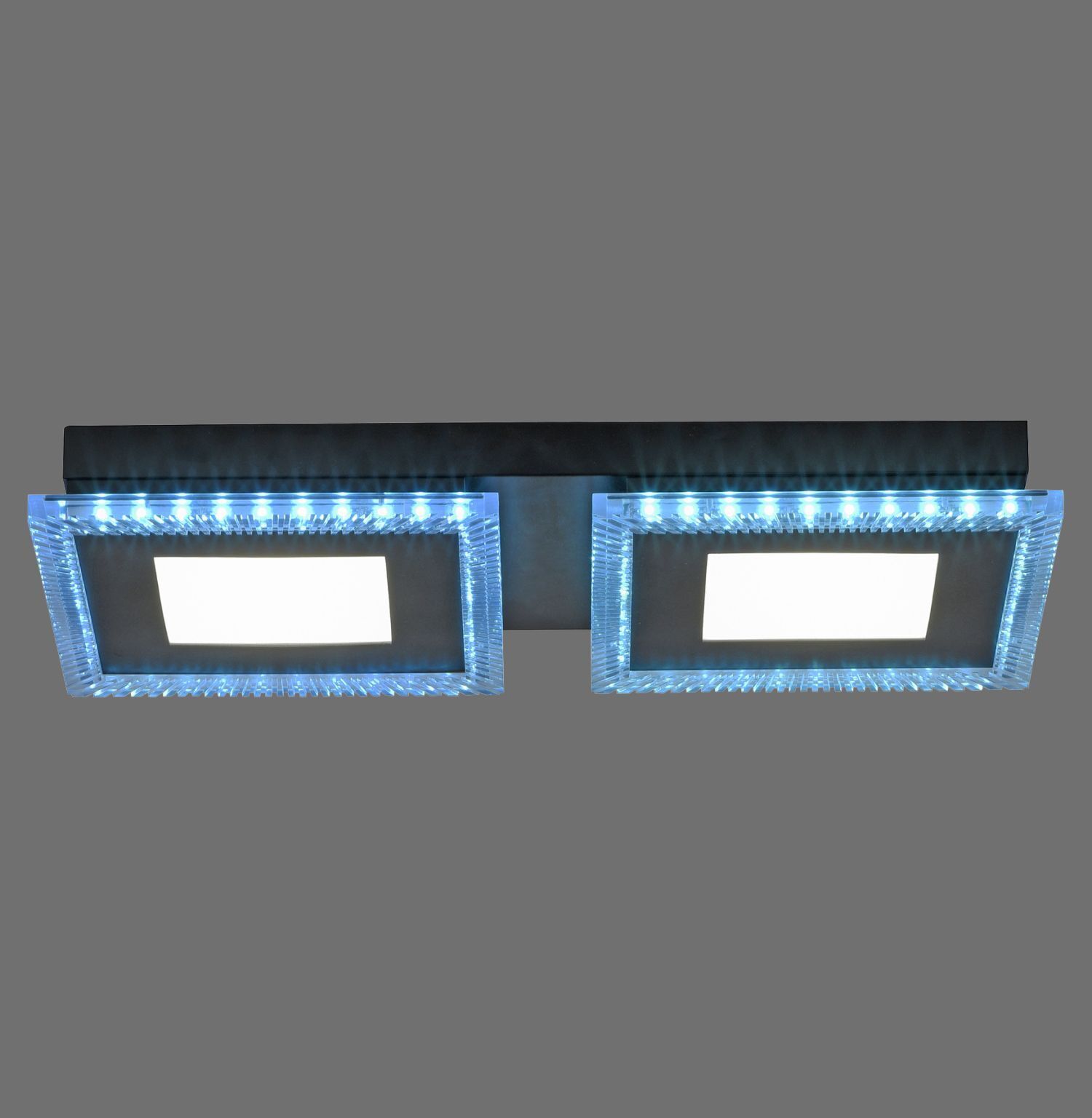 Lampe de plafonnier LED à intensité variable RBG Changement de couleur Télécommande Deckenleuchte, Leuchte