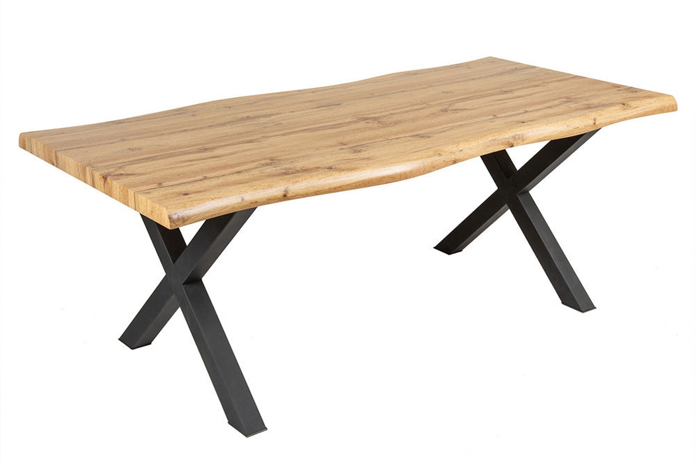 Table de salle à manger Bord d'arbre 160 x 90 cm x -pieds Industrial Moebel, Tabelle, Kaffeetisch, Esstisch, Schreibtisch