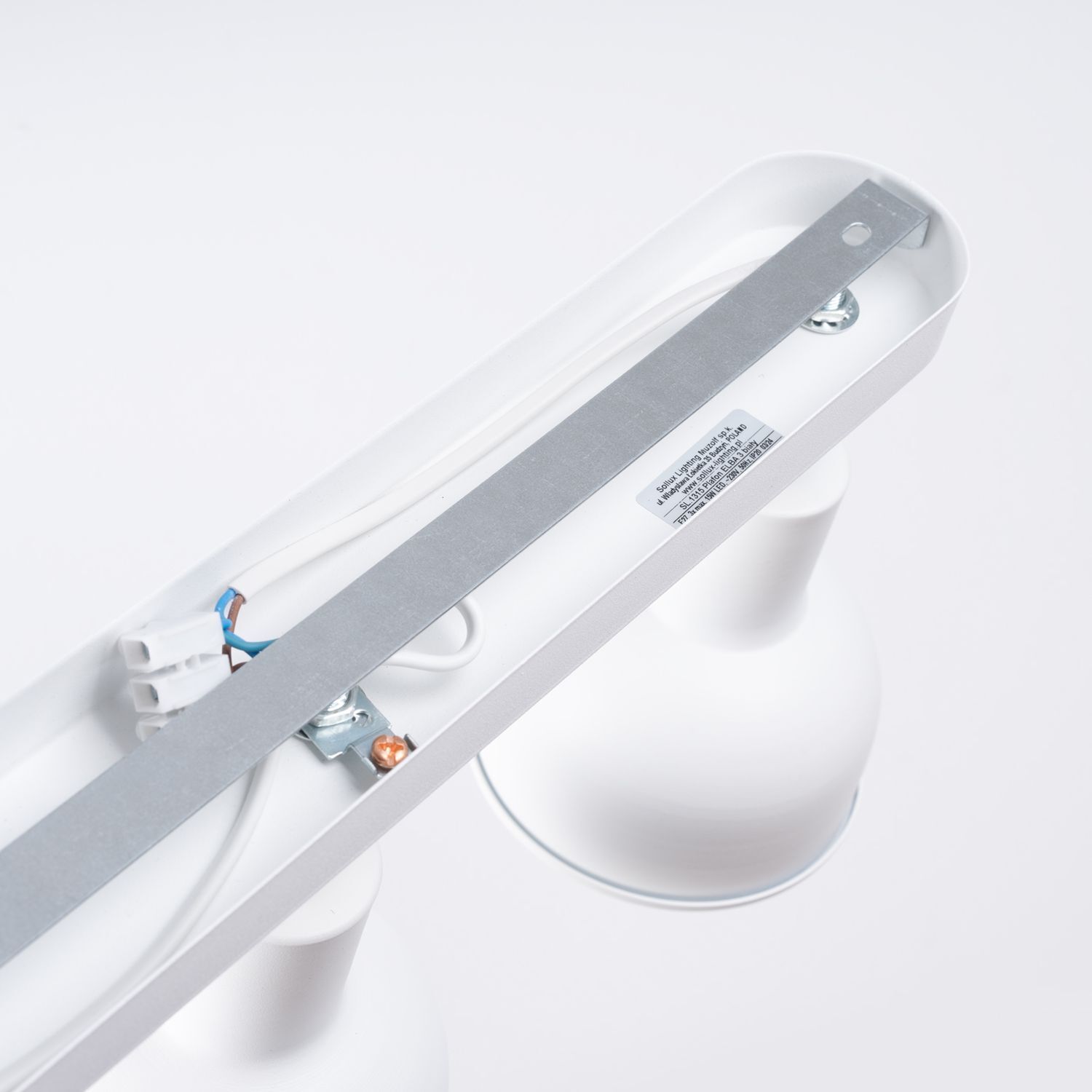 Deckenspot verstellbar Weiß Stahl E27 59 cm 3-flammig lampe, Beleuchtung, Metall, Weiß, Basis