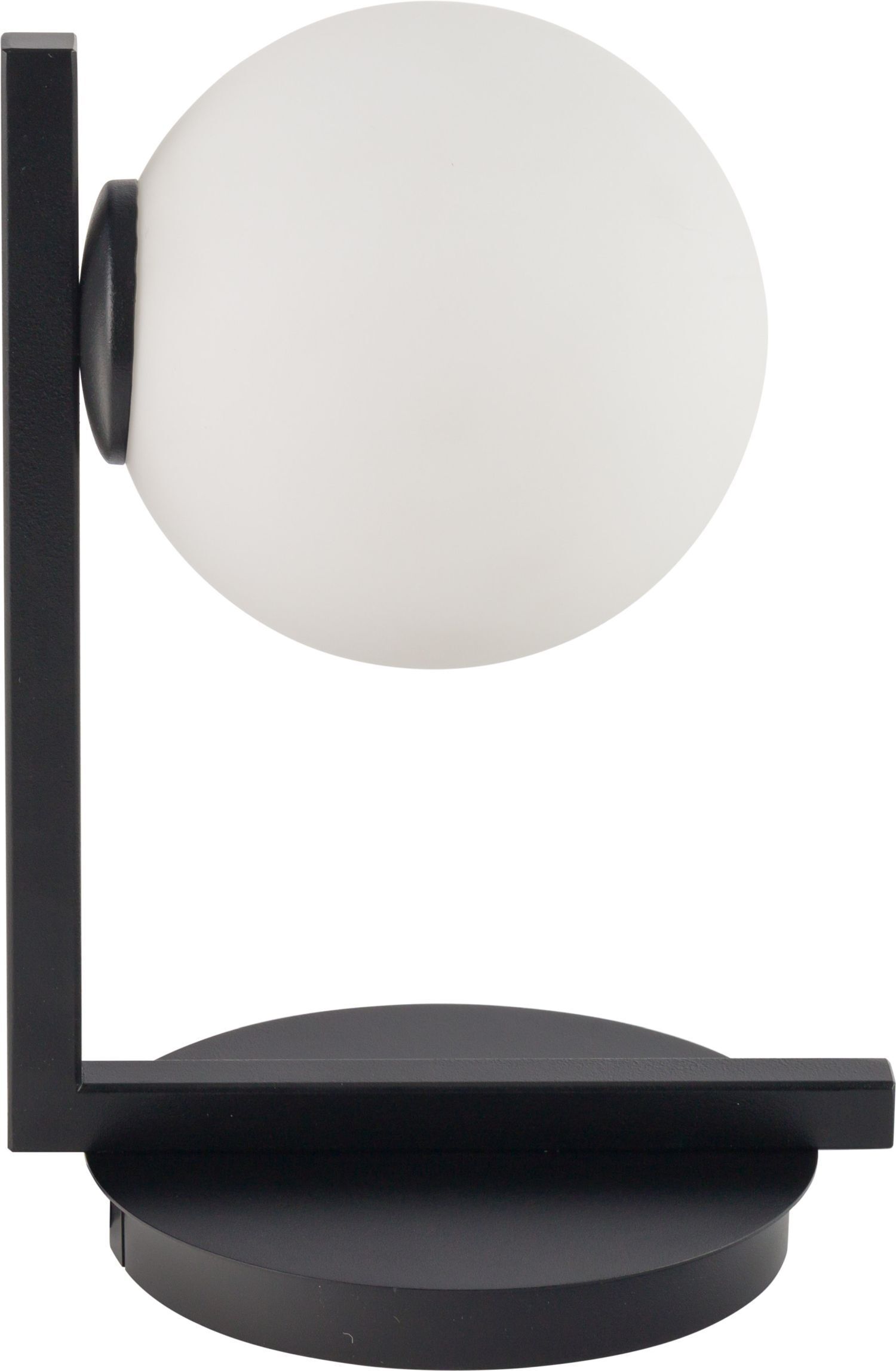 Lampe de chevet moderne noire verre G9 27 cm petite