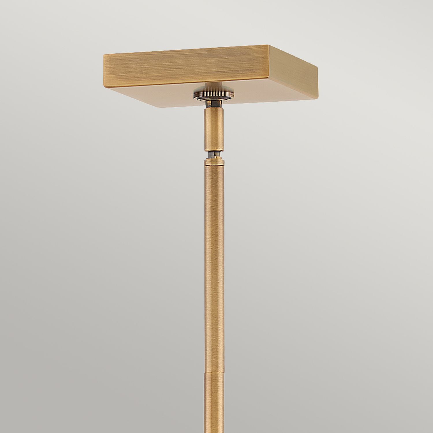 Lampe à suspendre métal E27 L : 77,8 cm réglable en hauteur en bronze